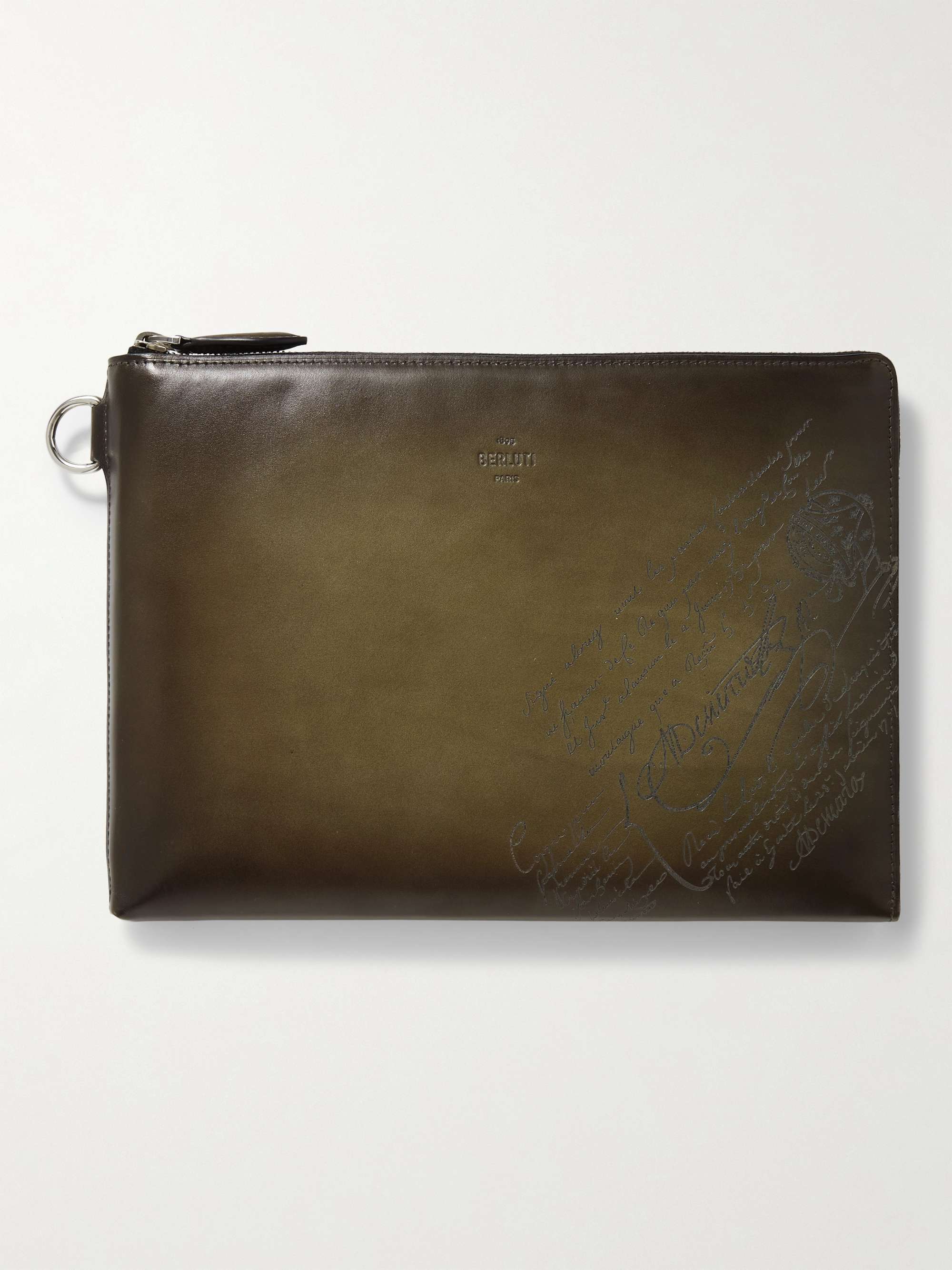 BERLUTI Nino Scritto Venezia Leather Pouch for Men | MR PORTER