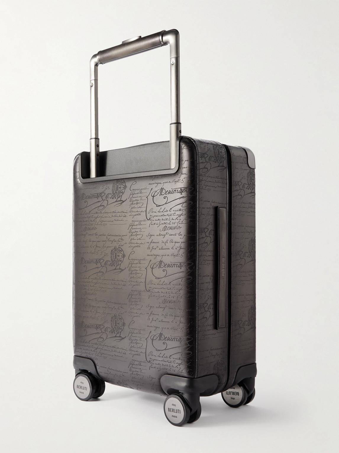 Shop Berluti Formula 1005 Scritto Venezia Leather Suitcase In Black