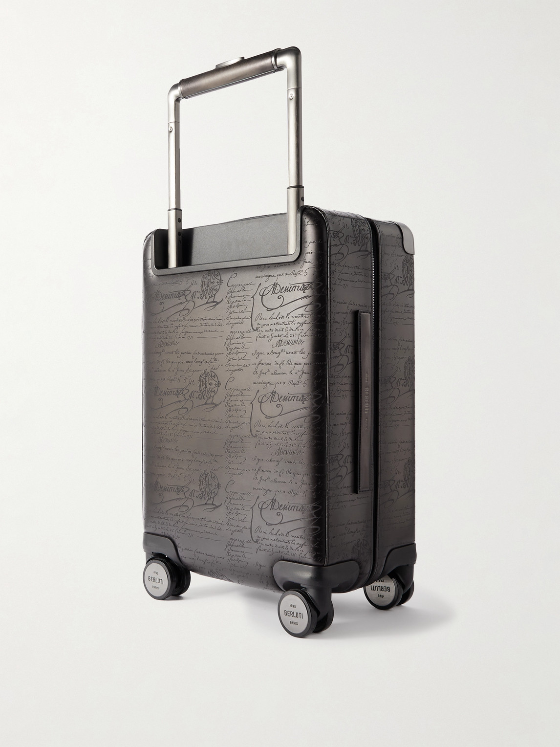 Berluti Formula 1005 Scritto Venezia Leather Suitcase In Black