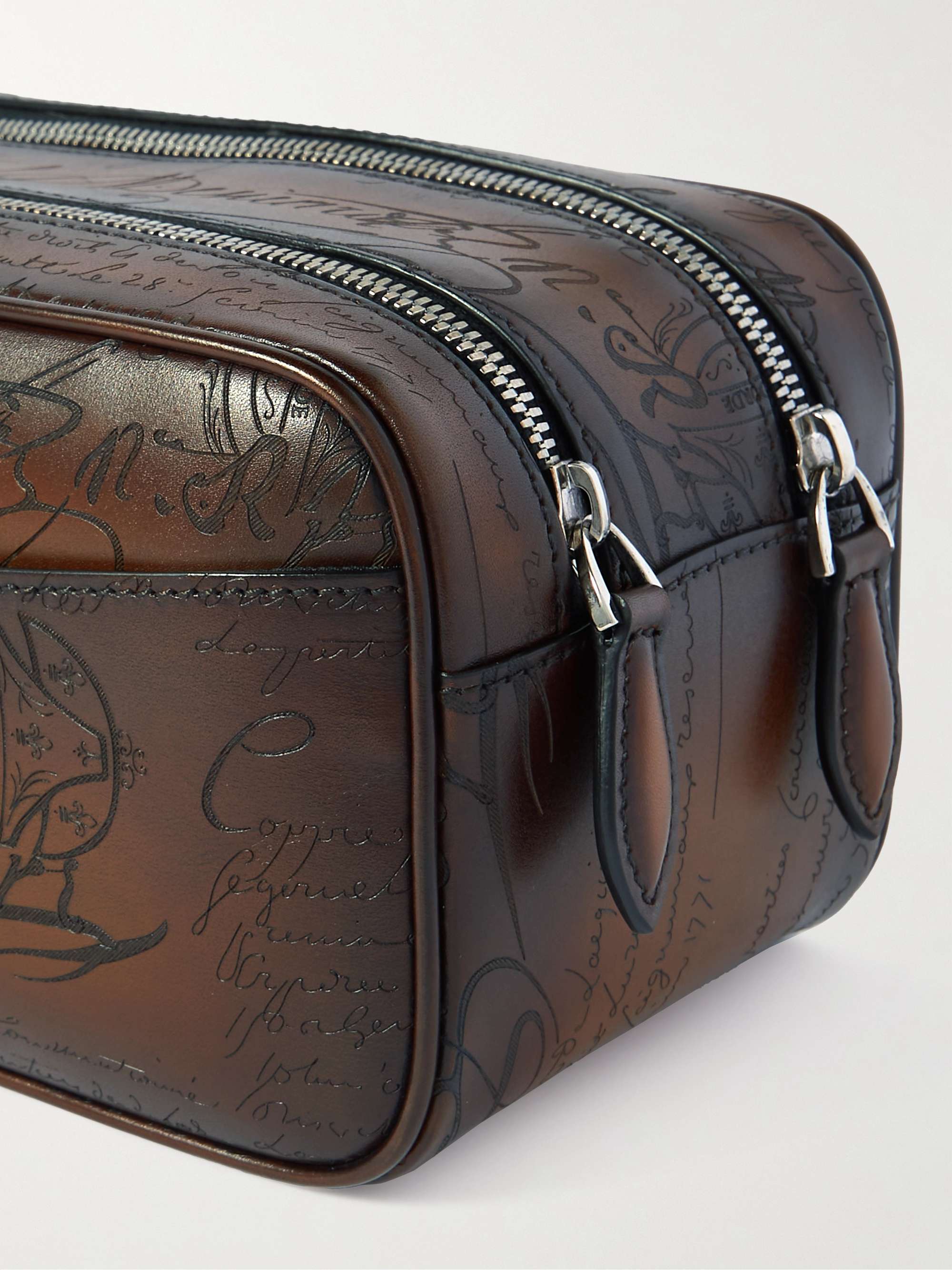 BERLUTI Formula 1003 Scritto Venezia Leather Wash Bag