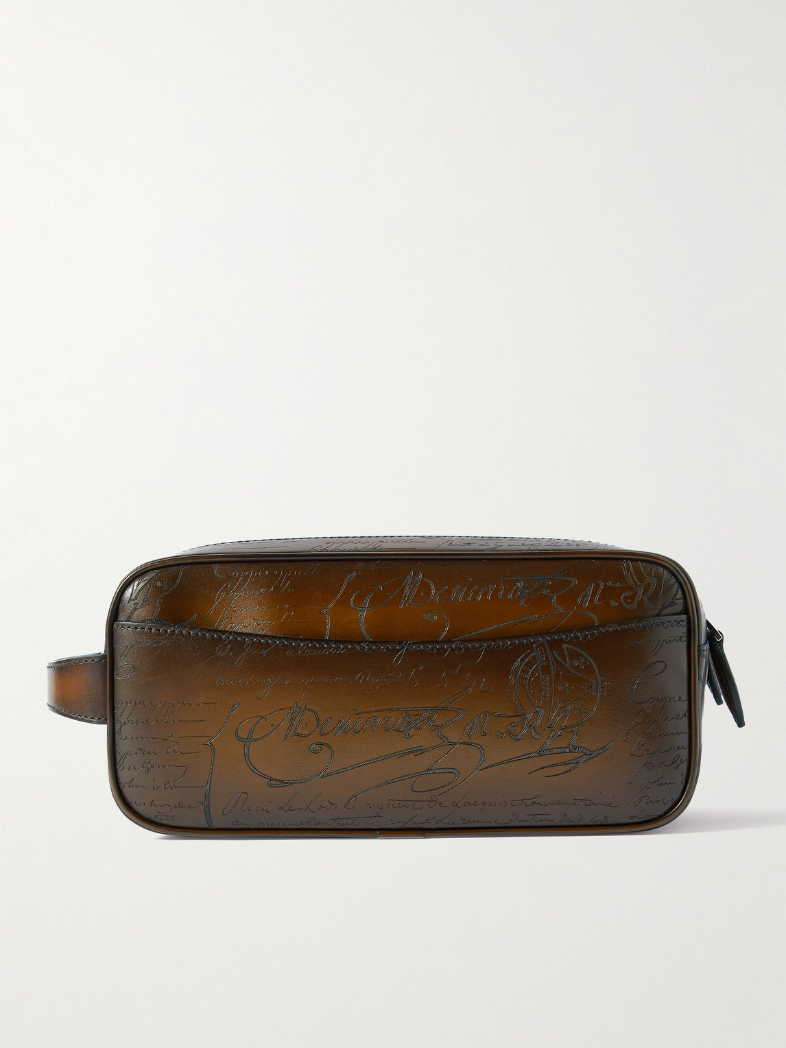 Berluti Formula 1003 Scritto Venezia Leather Wash Bag - Men