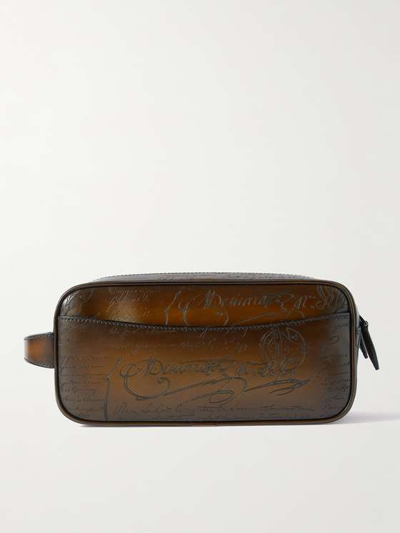 mrporter.com | Formula 1003 Scritto Venezia Leather Wash Bag