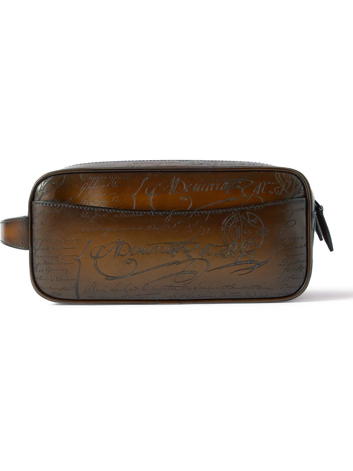 Formula 1003 Scritto Venezia Leather Wash Bag