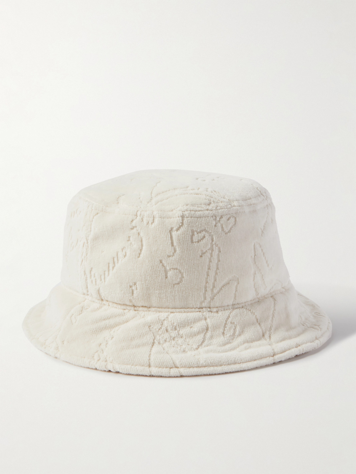 Shop Berluti Scritto Chenille-jacquard Bucket Hat In Neutrals