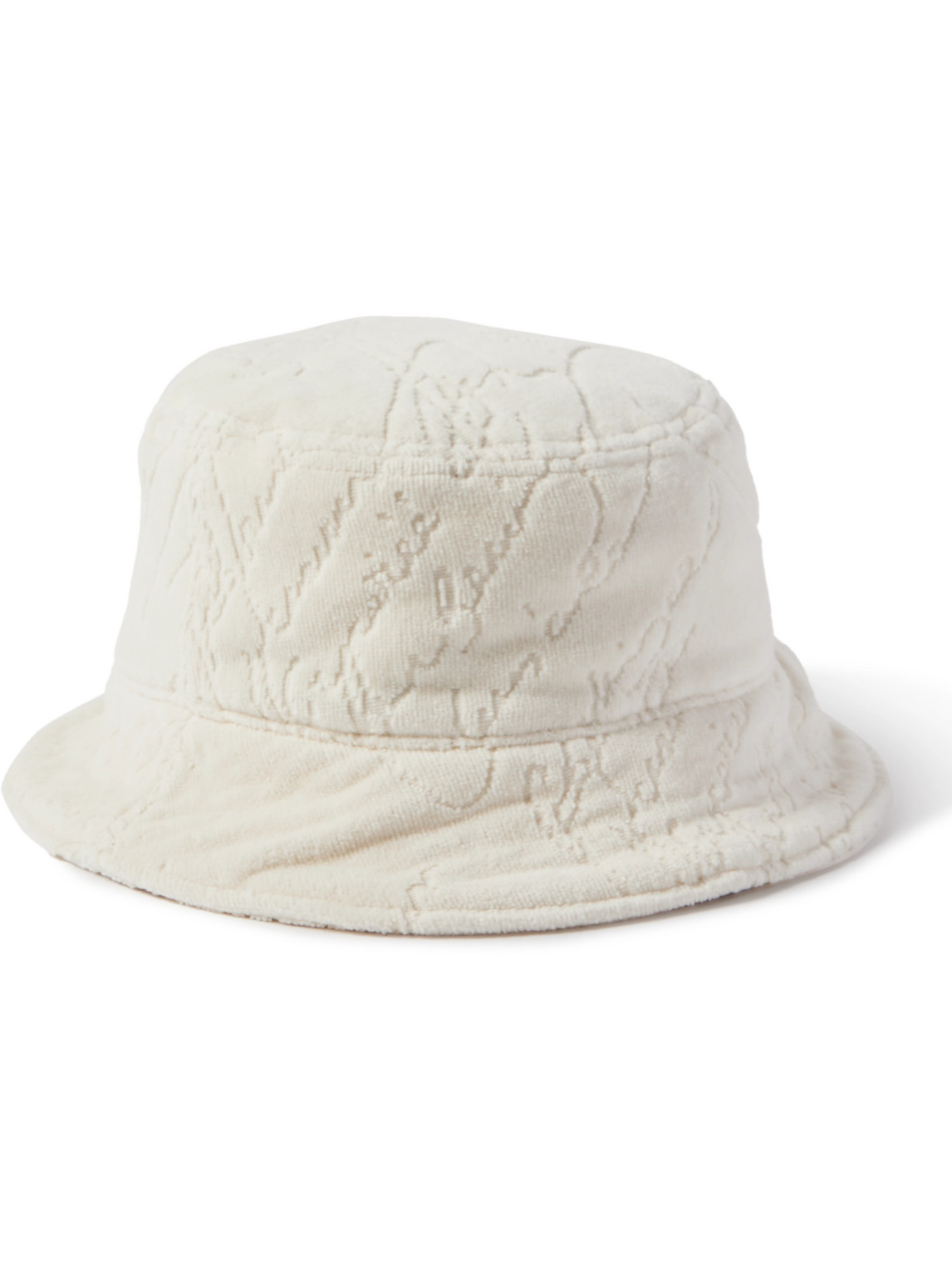 Berluti Scritto Chenille-jacquard Bucket Hat In White | ModeSens