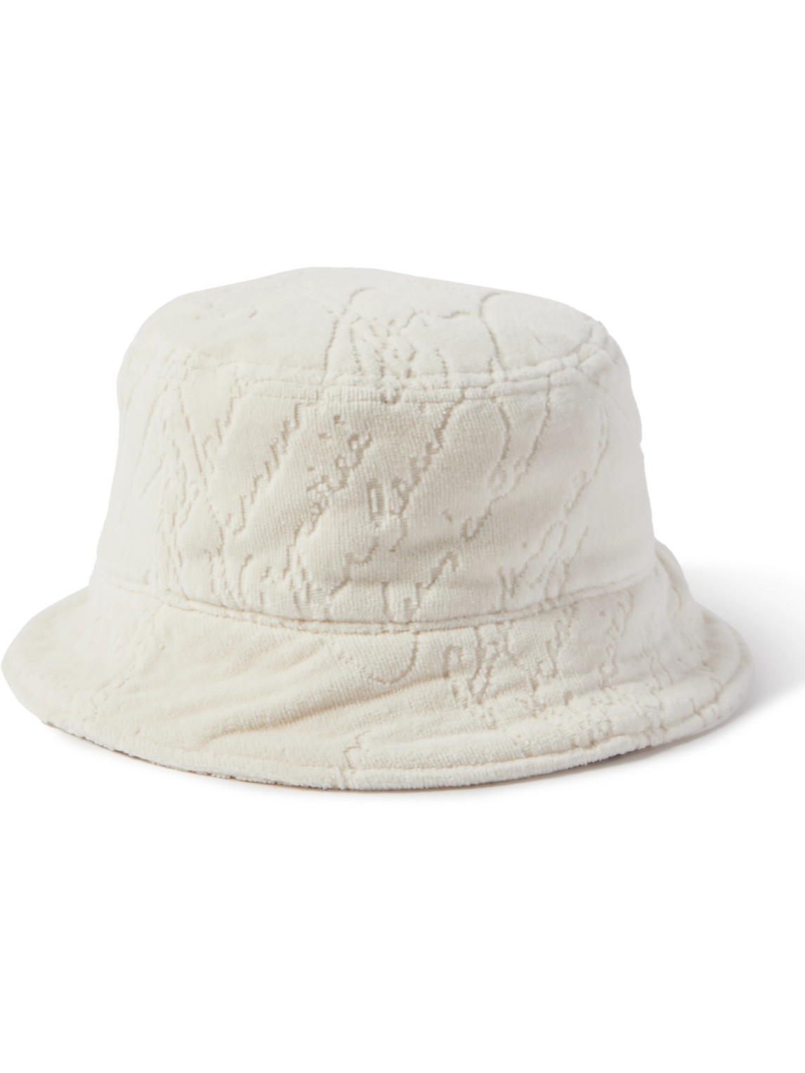 Shop Berluti Scritto Chenille-jacquard Bucket Hat In Neutrals