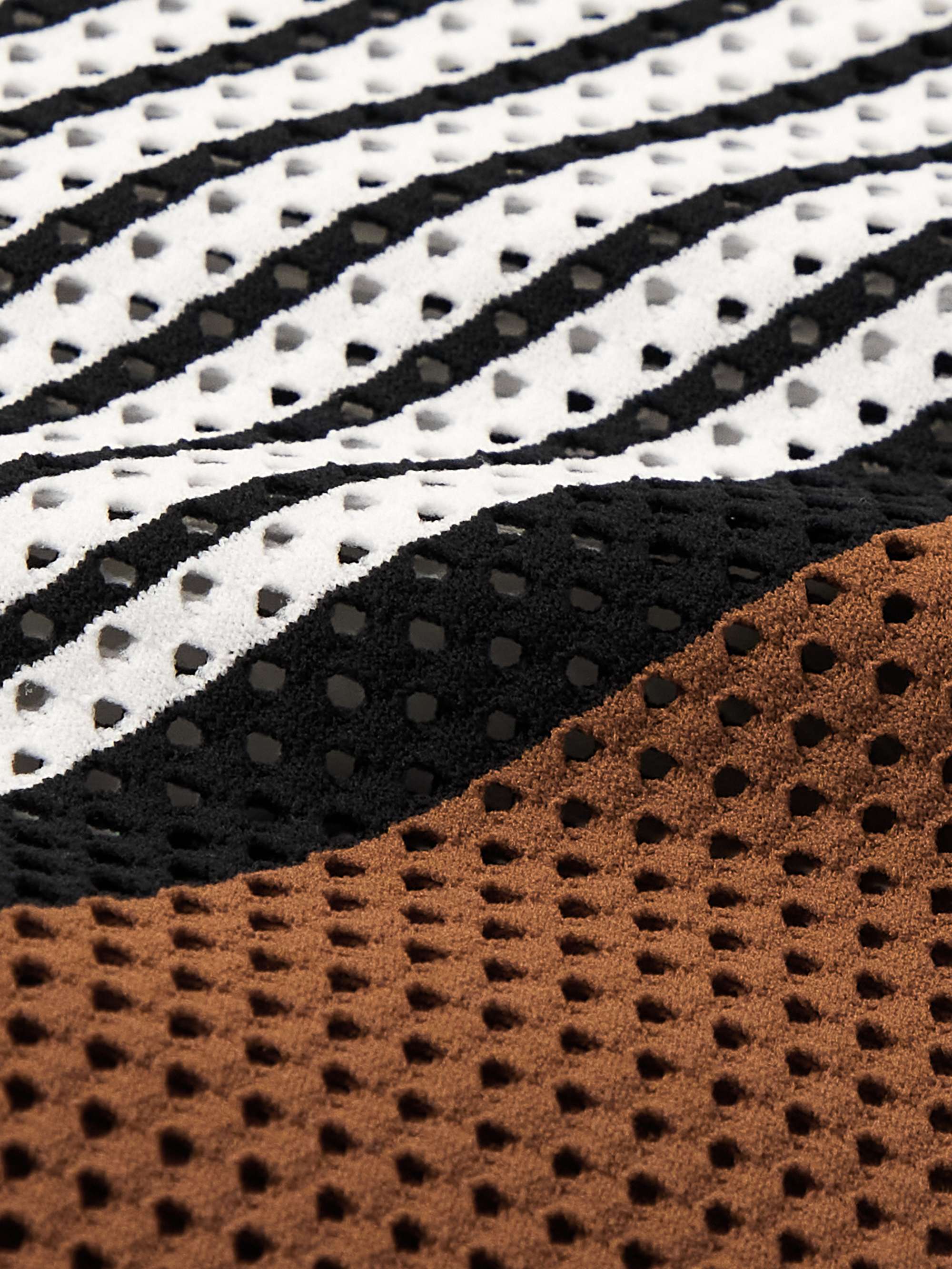 BURBERRY Striped Mesh T-Shirt