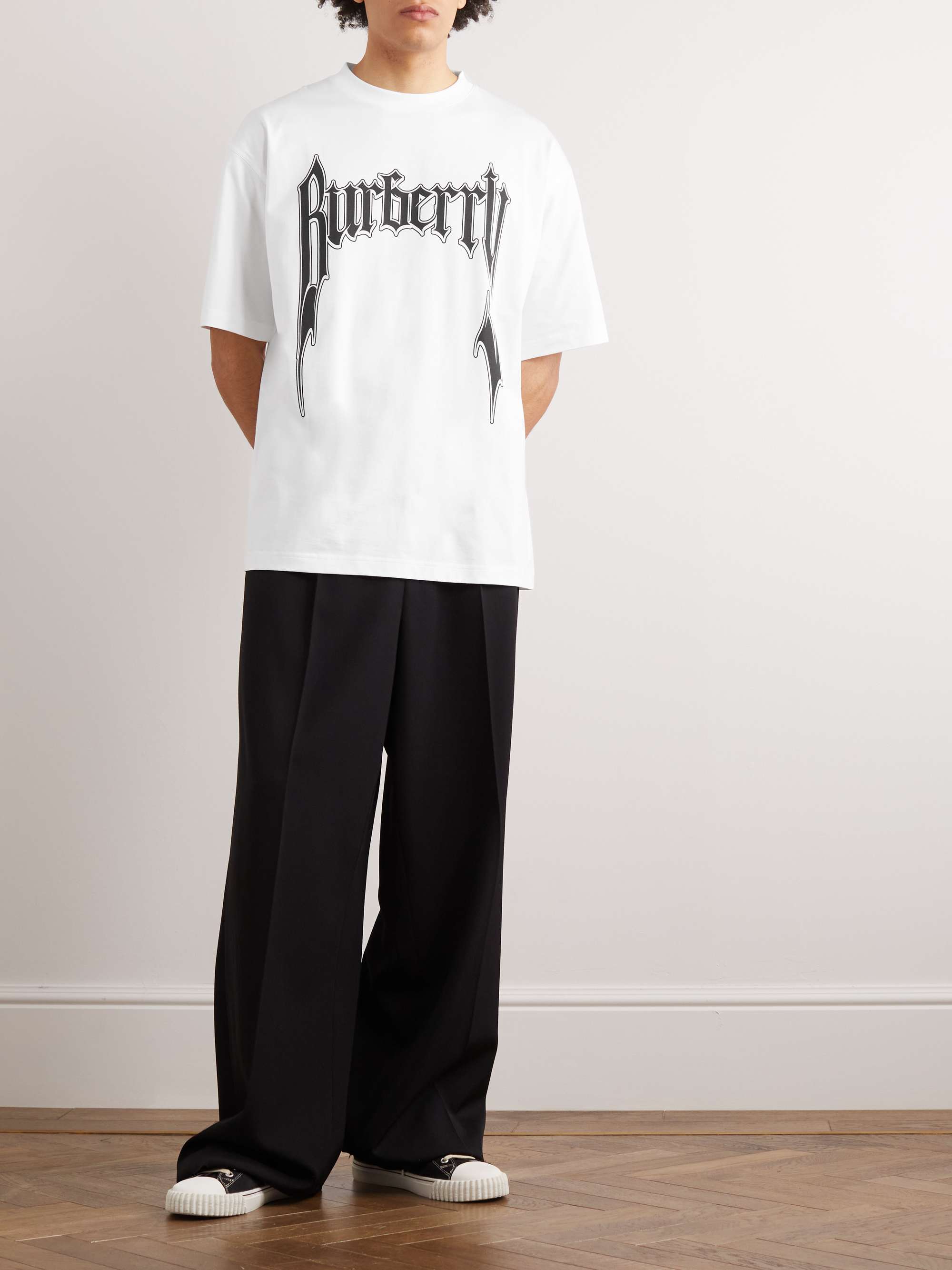 BURBERRY Logo-Print Cotton-Jersey T-Shirt
