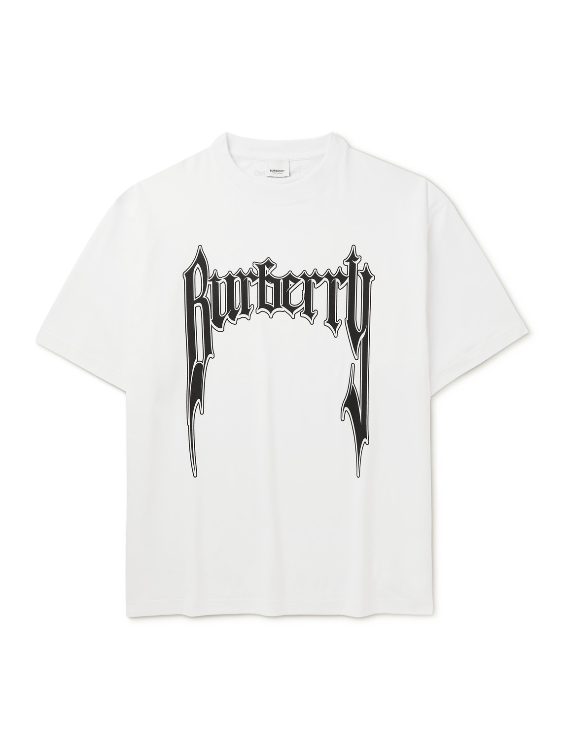 Burberry - Logo-Print Cotton-Jersey - Men White - M for Men