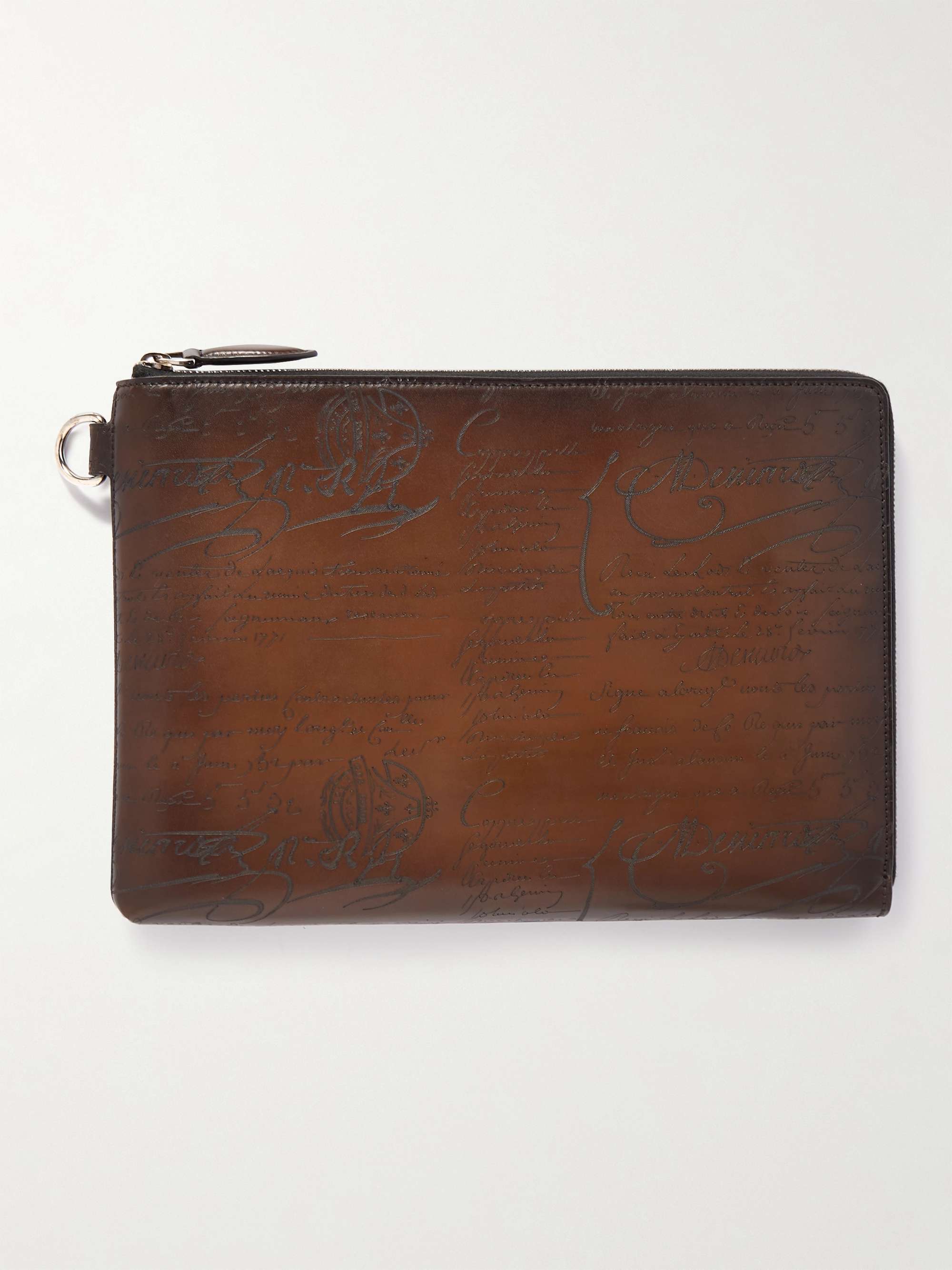 BERLUTI Nino Scritto Venezia Leather Pouch for Men | MR PORTER