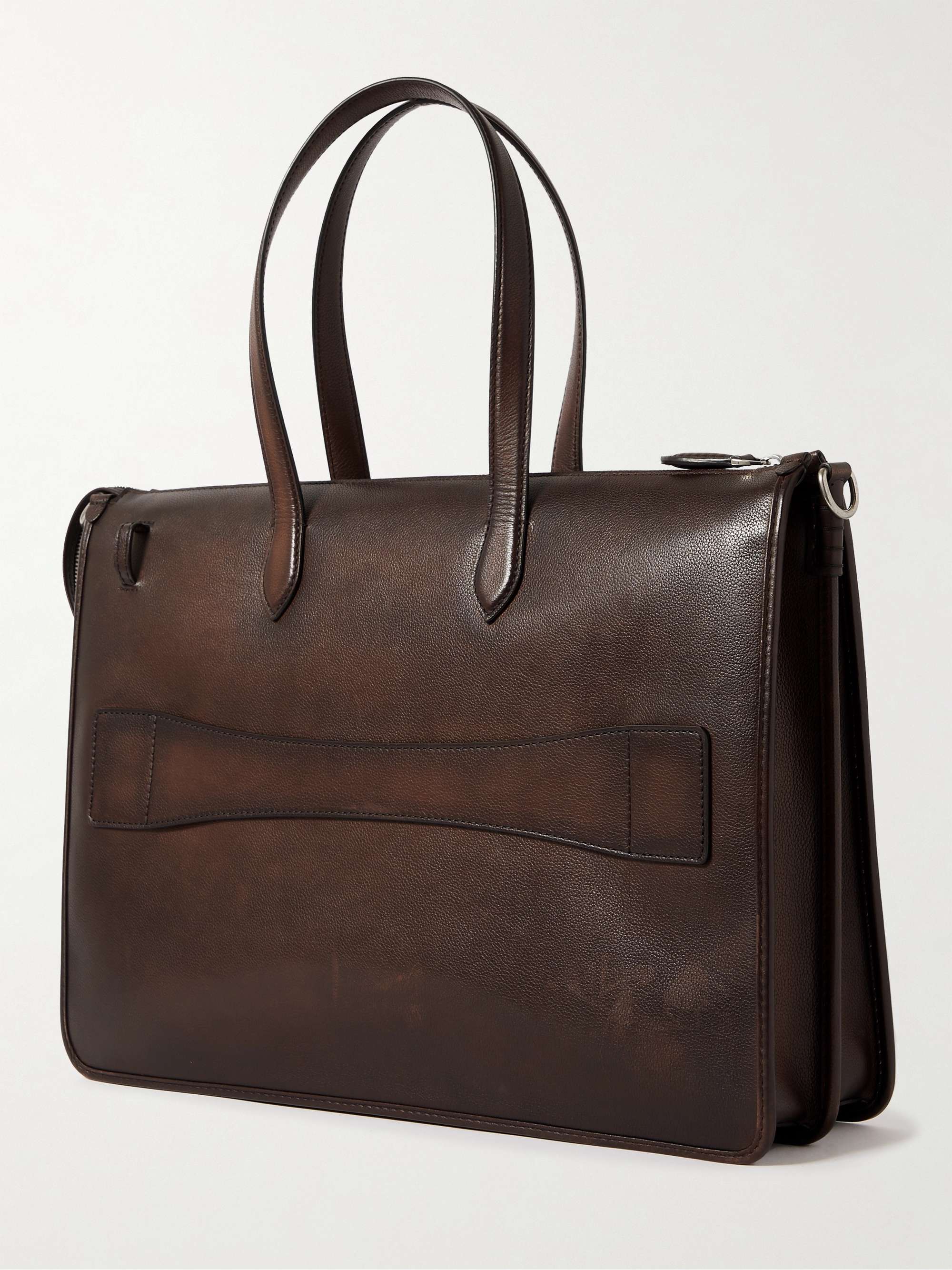 BERLUTI Perspective Scritto Venezia Full-Grain Leather Tote Bag