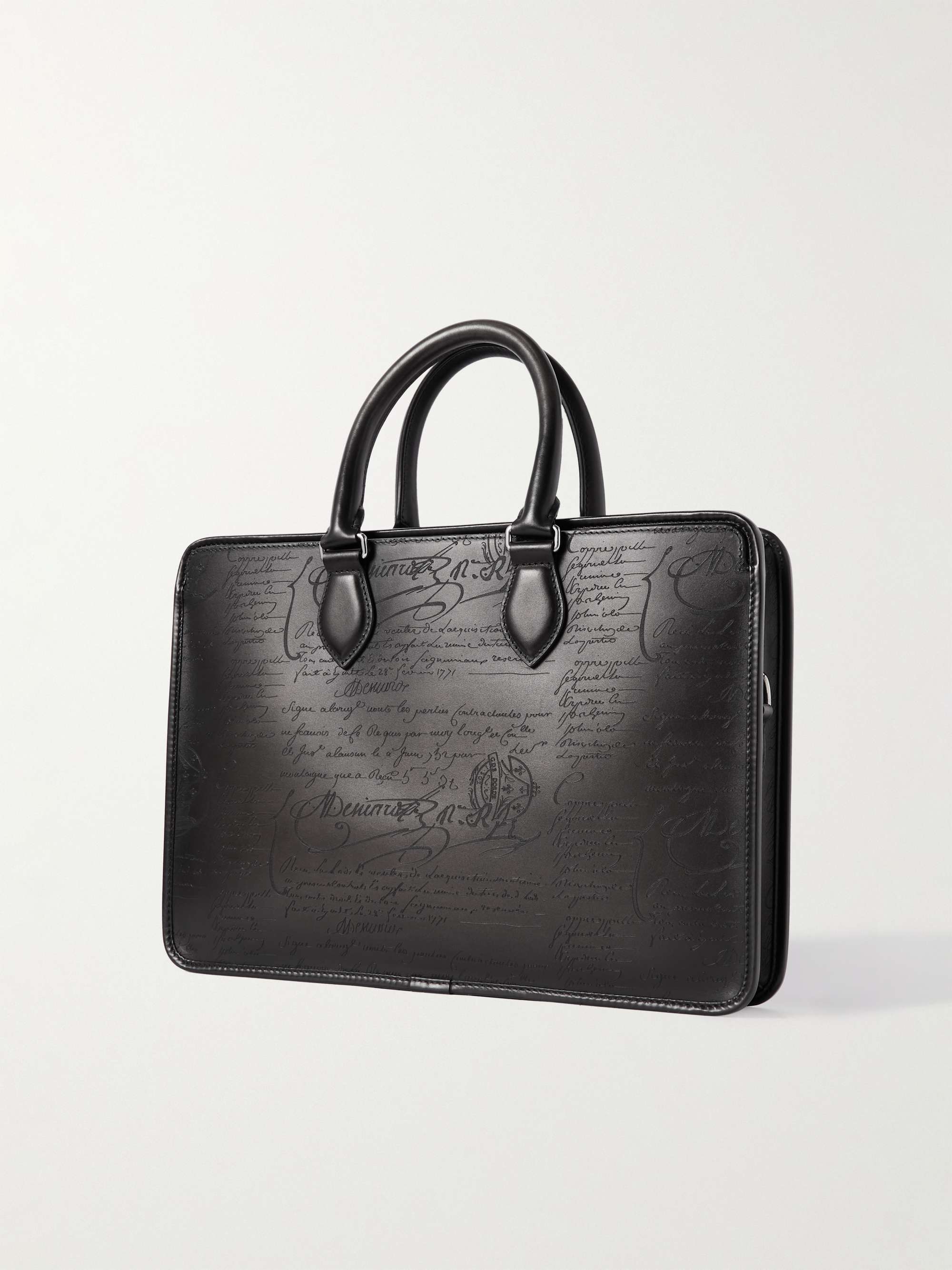 BERLUTI Un Jour Mini Scritto Leather Briefcase for Men | MR PORTER