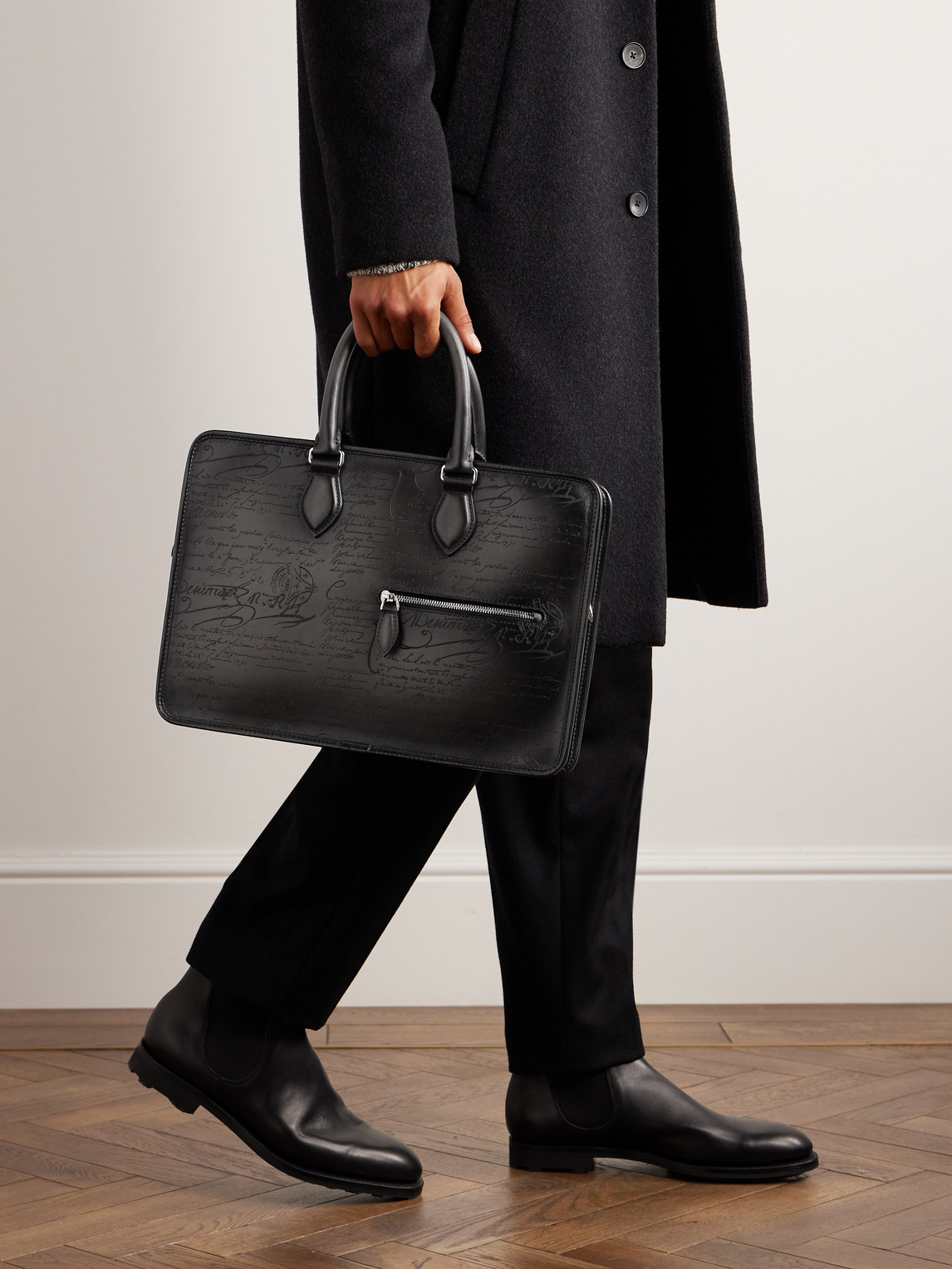 Un Jour Mini Scritto Leather Briefcase — 2