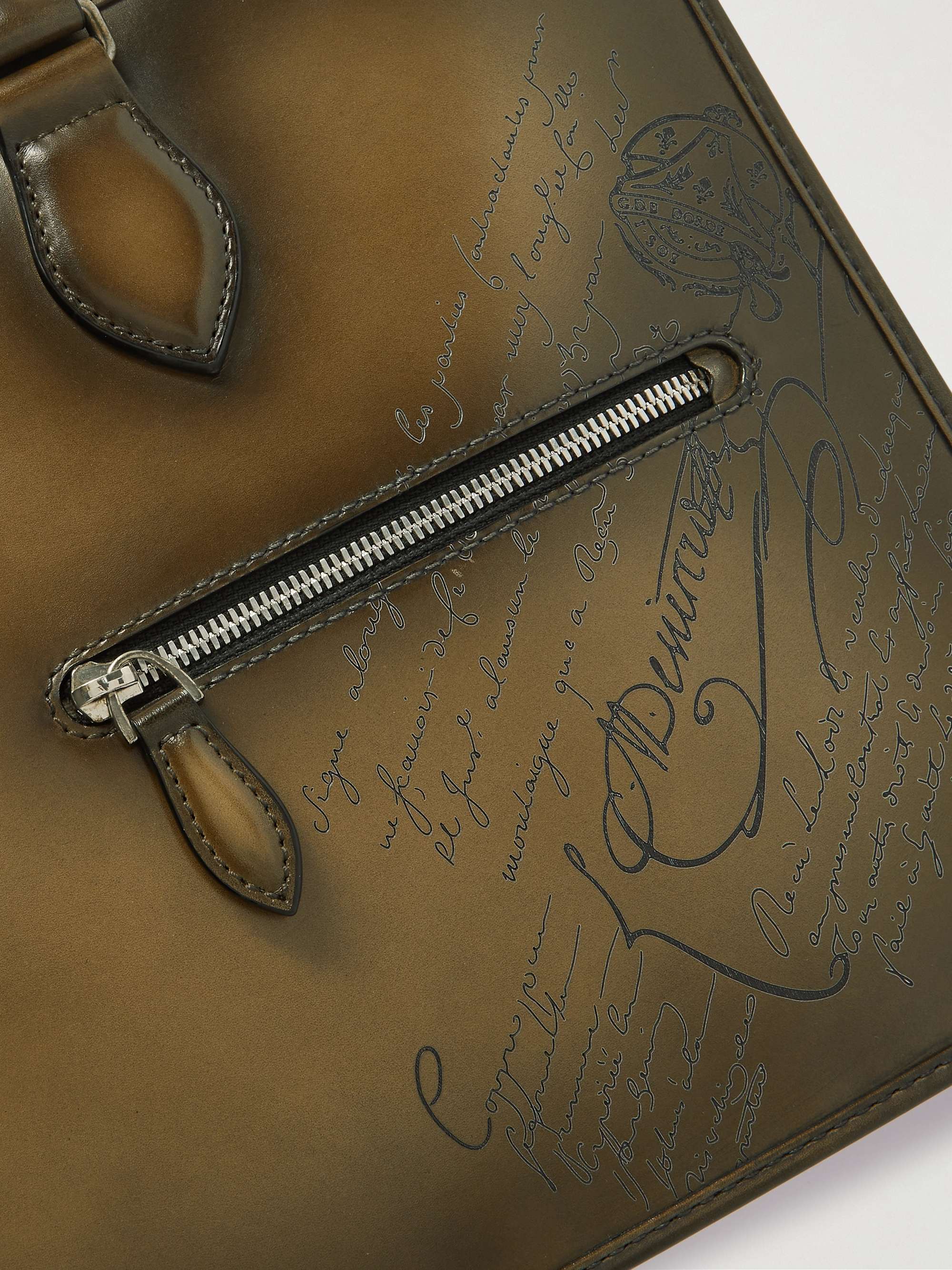 BERLUTI Un Jour Mini Scritto Venezia Leather Briefcase for