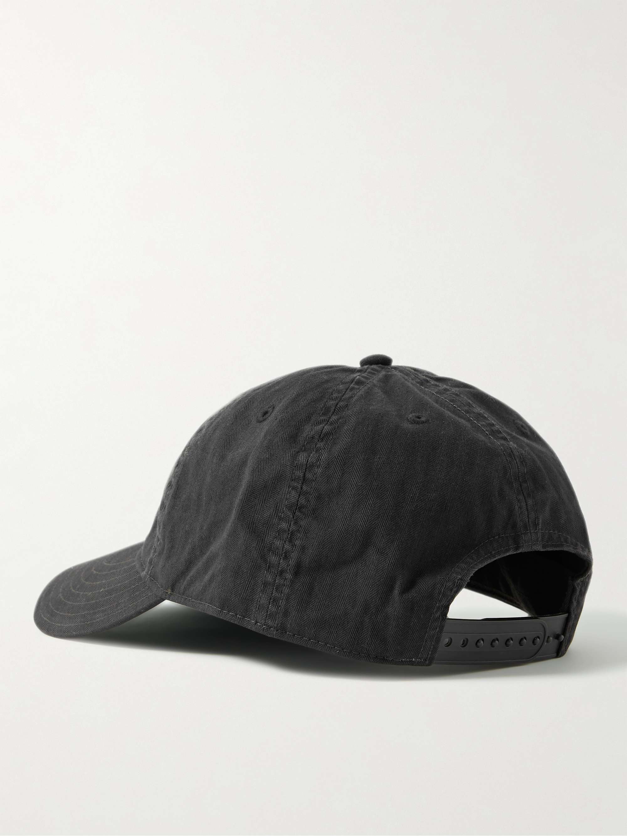 RRL Logo-Appliquéd Herringbone Cotton-Twill Baseball Cap
