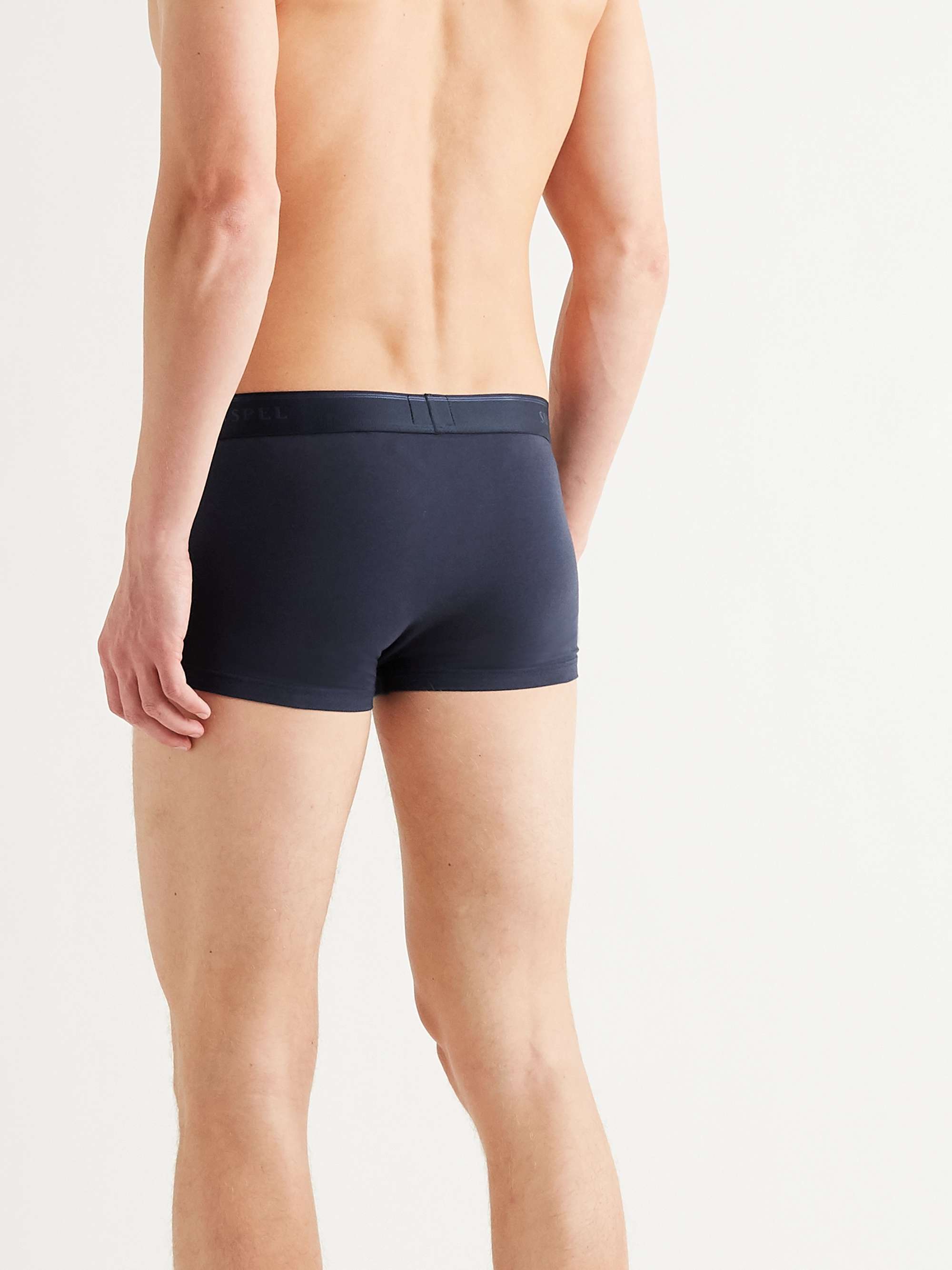 SUNSPEL Two-Pack Stretch-Cotton Boxer Briefs