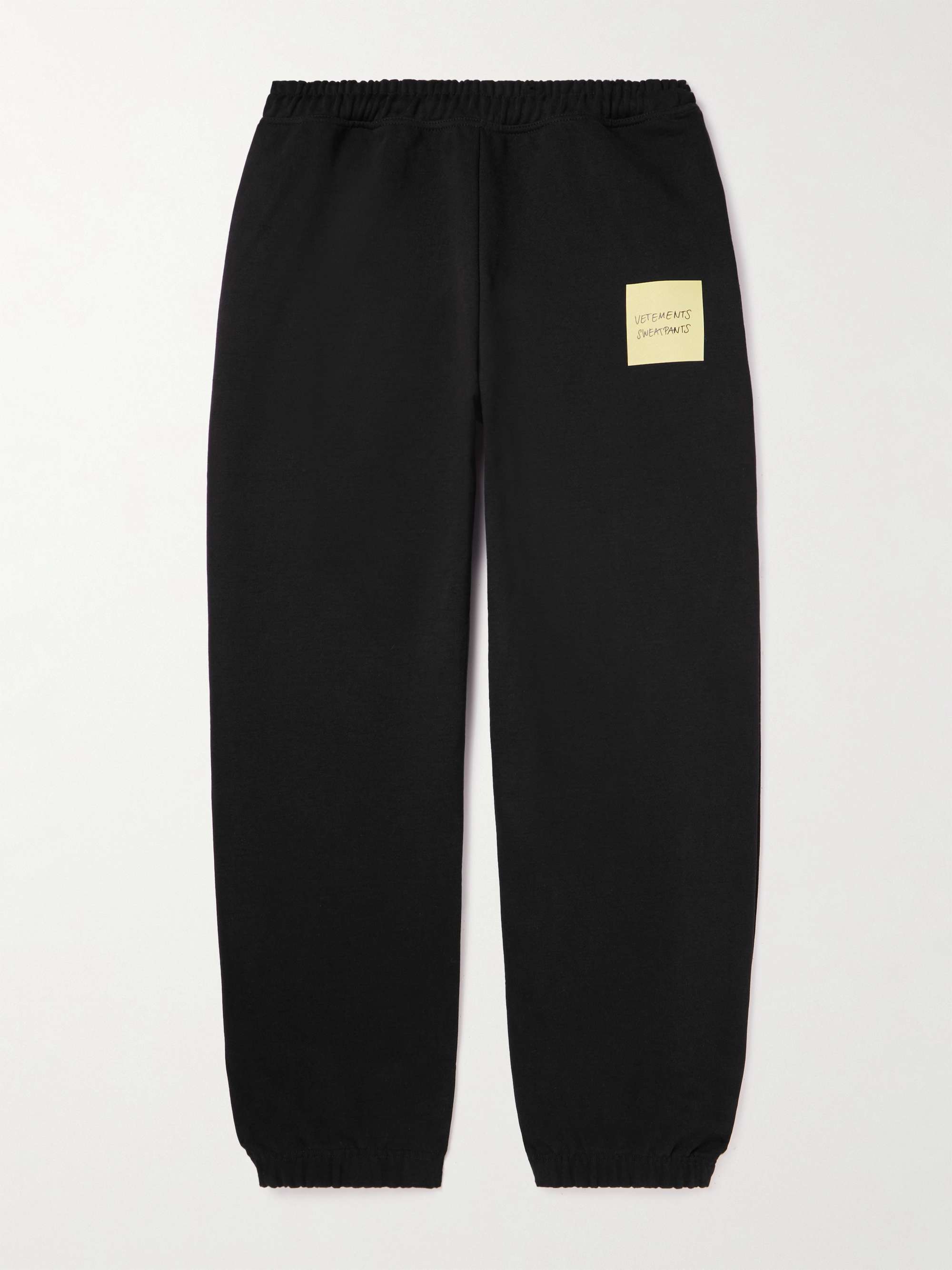 Tapered Logo-Print Cotton-Blend Jersey Sweatpants