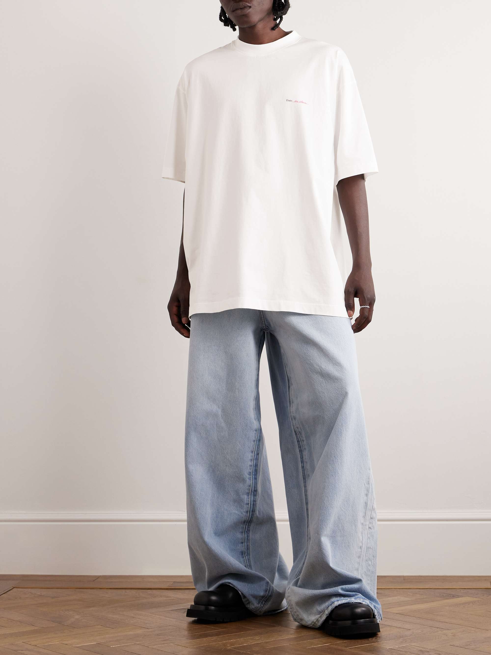 VETEMENTS Printed Cotton-Jersey T-Shirt for Men | MR PORTER