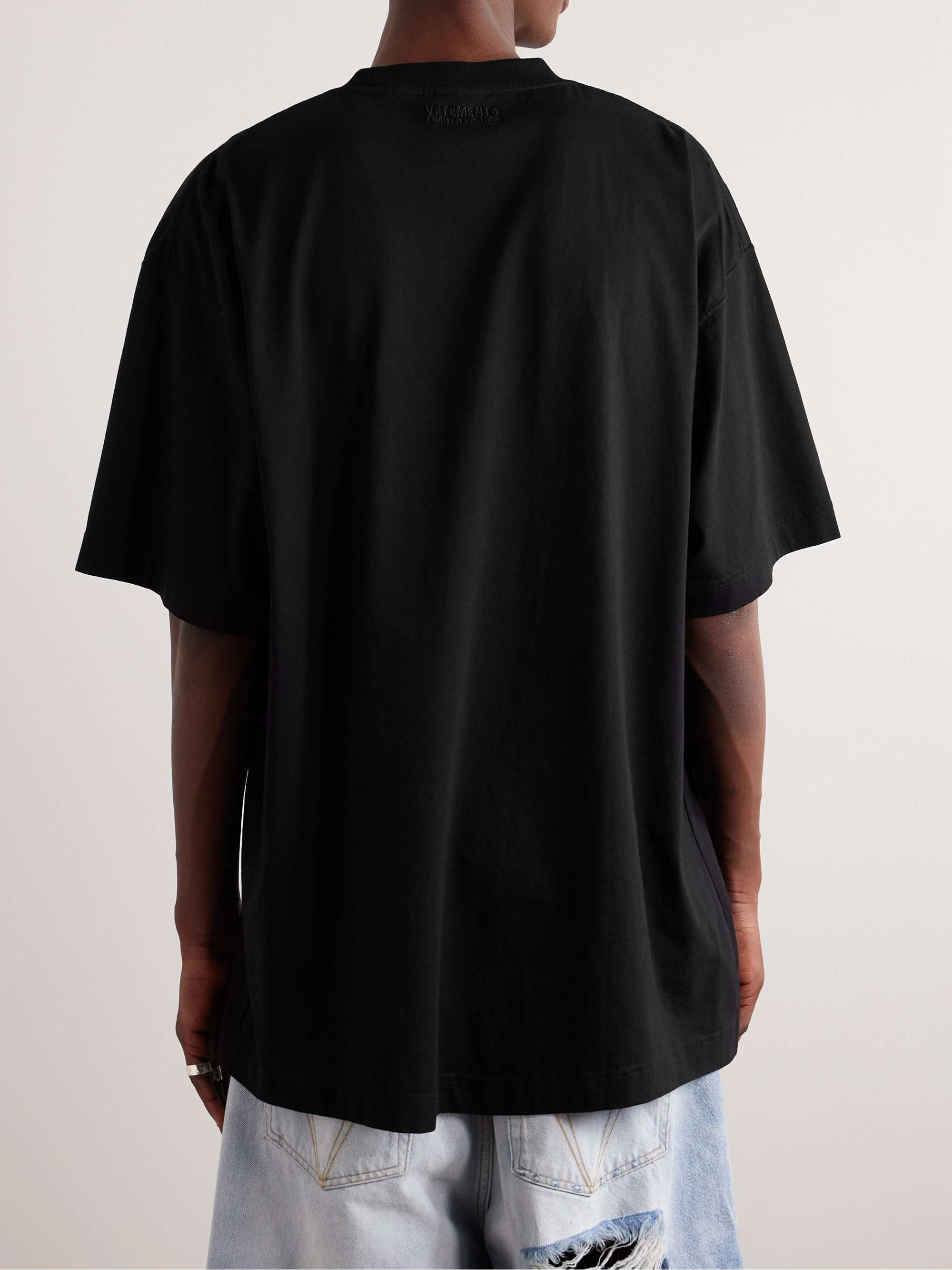 VETEMENTS Logo-Print Cotton-Jersey T-Shirt