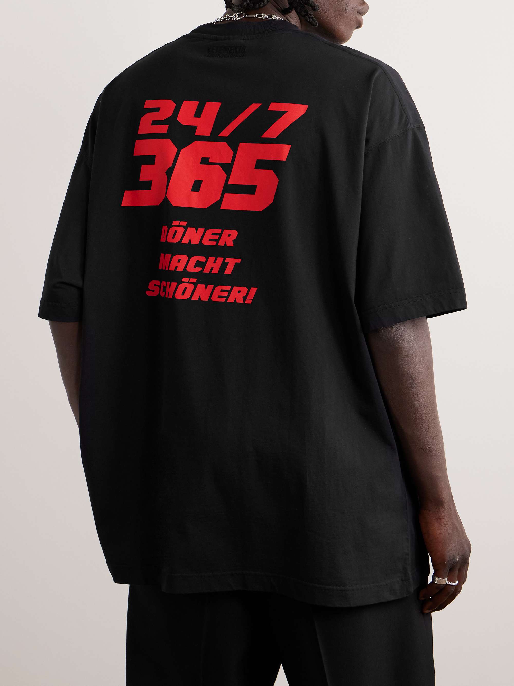 VETEMENTS Cotton-Jersey T-Shirt
