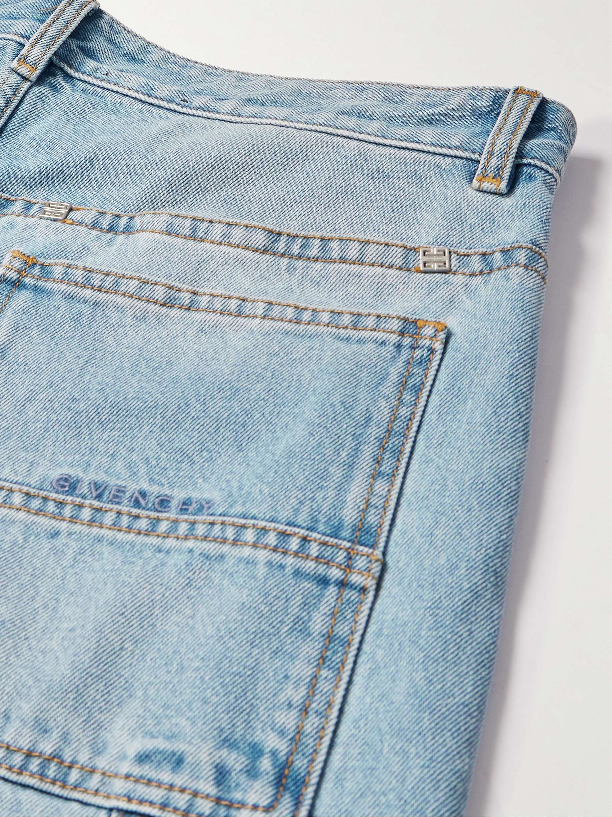 GIVENCHY Wide-Leg Carpenter Denim Shorts for Men | MR PORTER