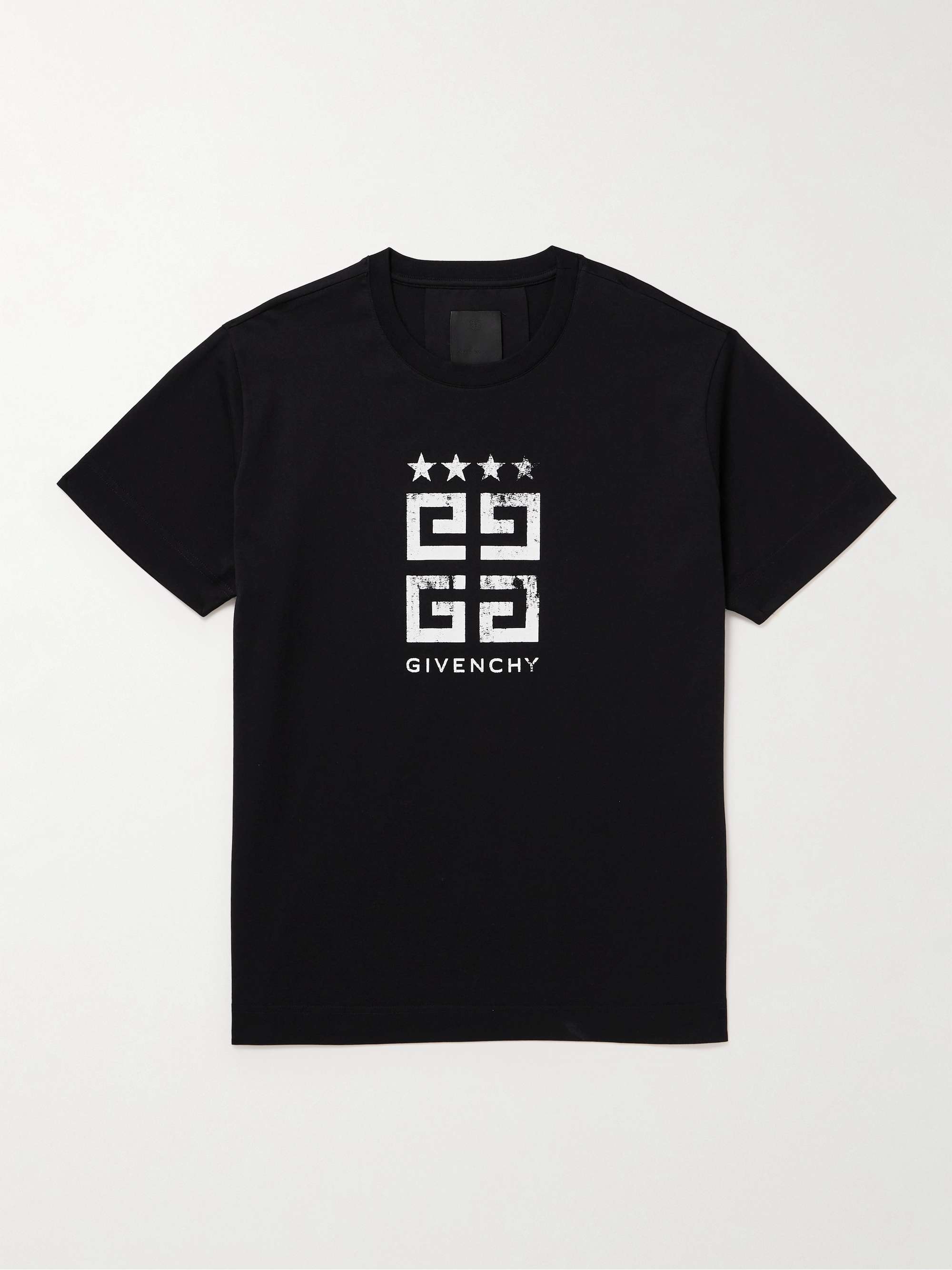 GIVENCHY 4G Logo-Print Cotton-Jersey T-Shirt for Men | MR PORTER