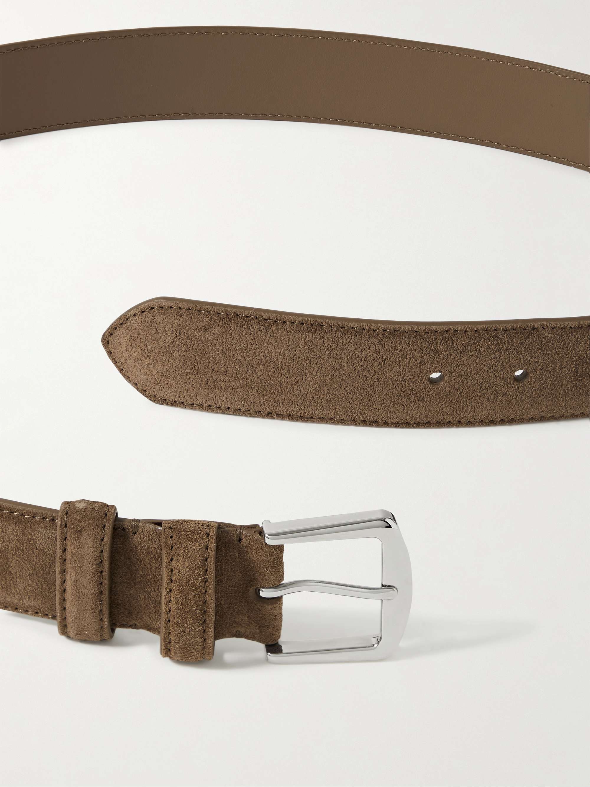LORO PIANA 3.5cm Suede Belt