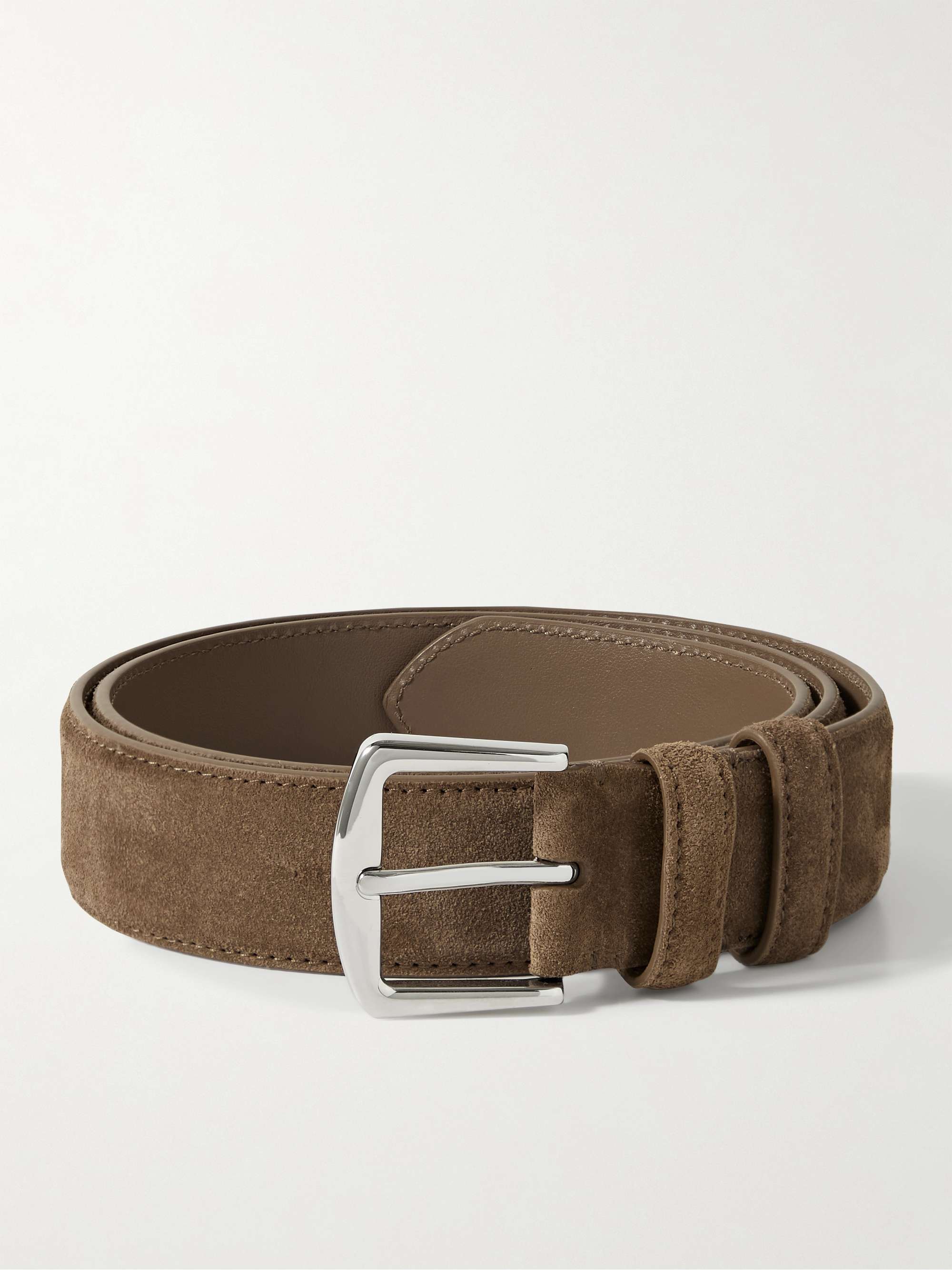 LORO PIANA 3.5cm Suede Belt for Men