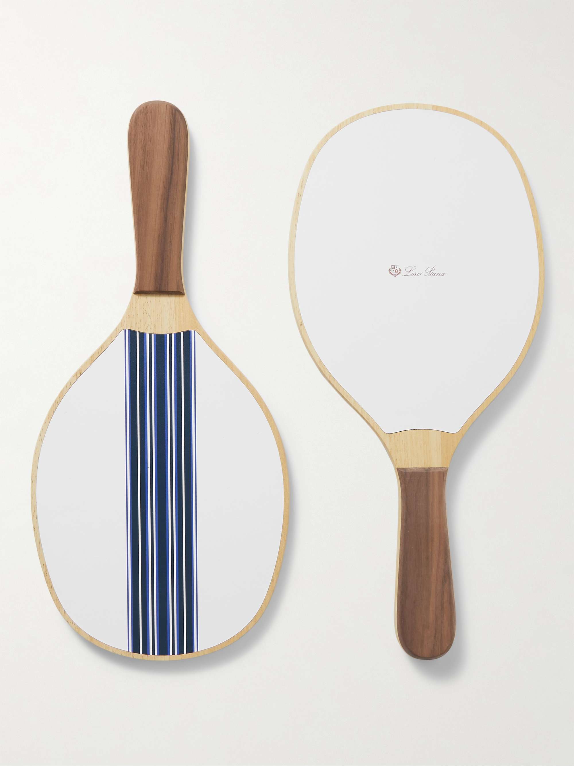 LORO PIANA Logo-Print Wooden Beach Bat and Ball Set for Men | MR PORTER