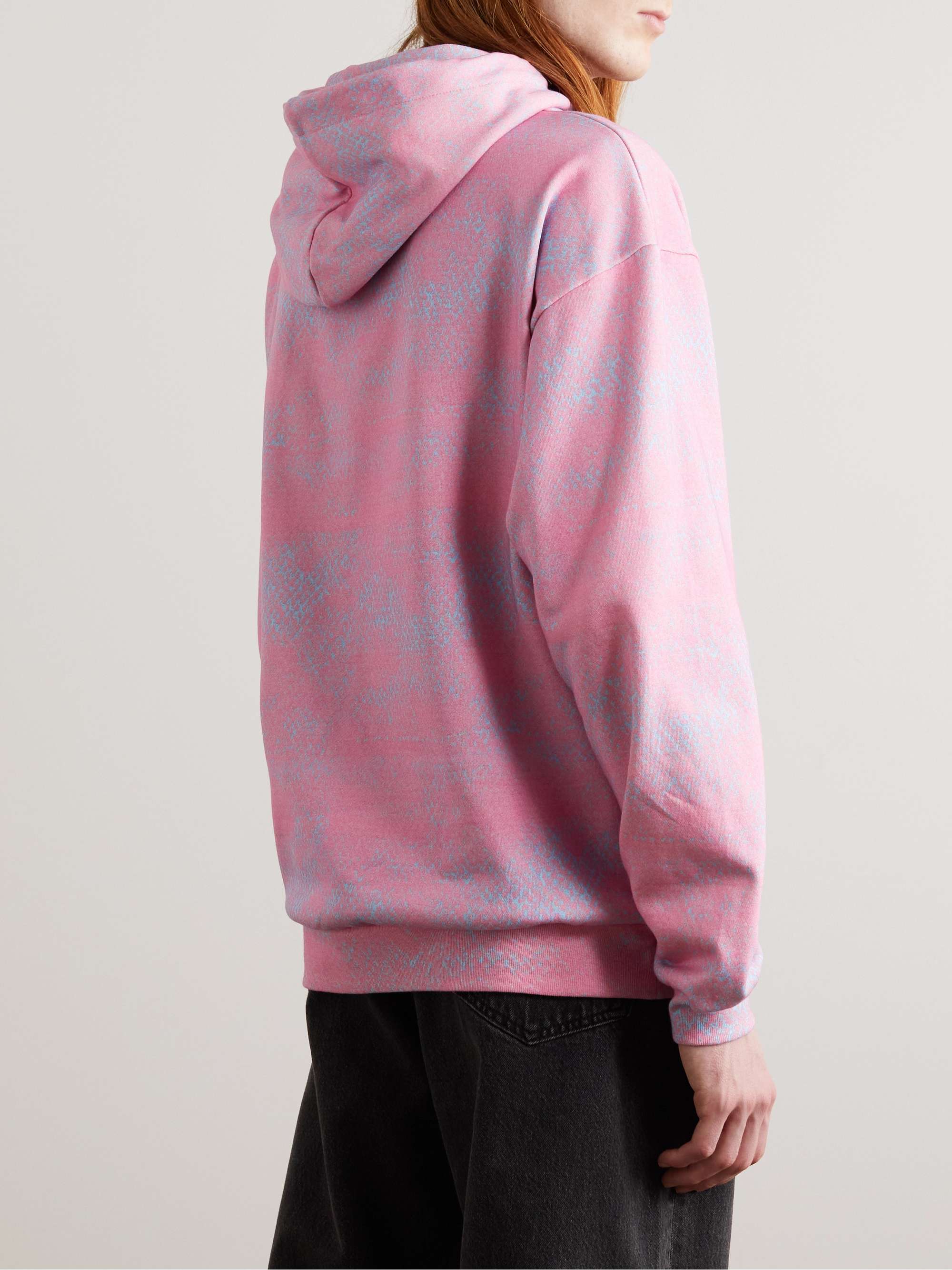 CELINE HOMME + Alyss Estay Printed Cotton-Jersey Hoodie