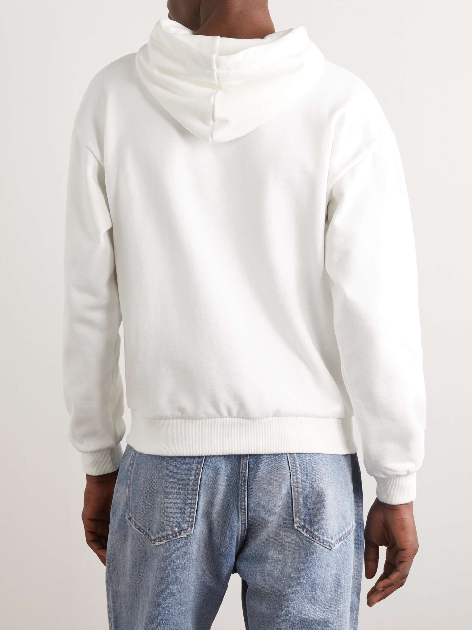 CELINE HOMME Printed Cotton-Jersey Hoodie