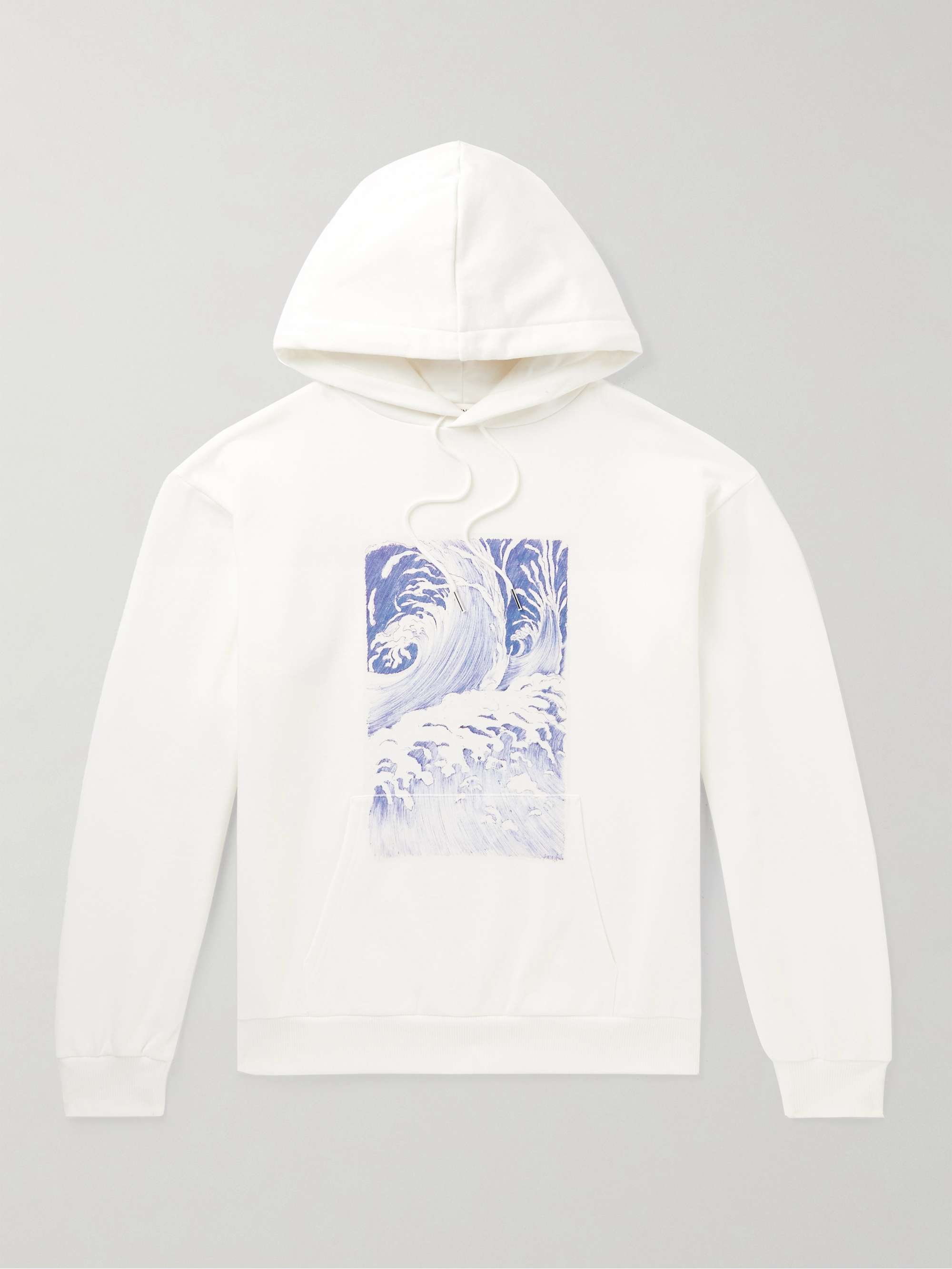 CELINE HOMME + David Weiss Printed Cotton-Jersey Hoodie