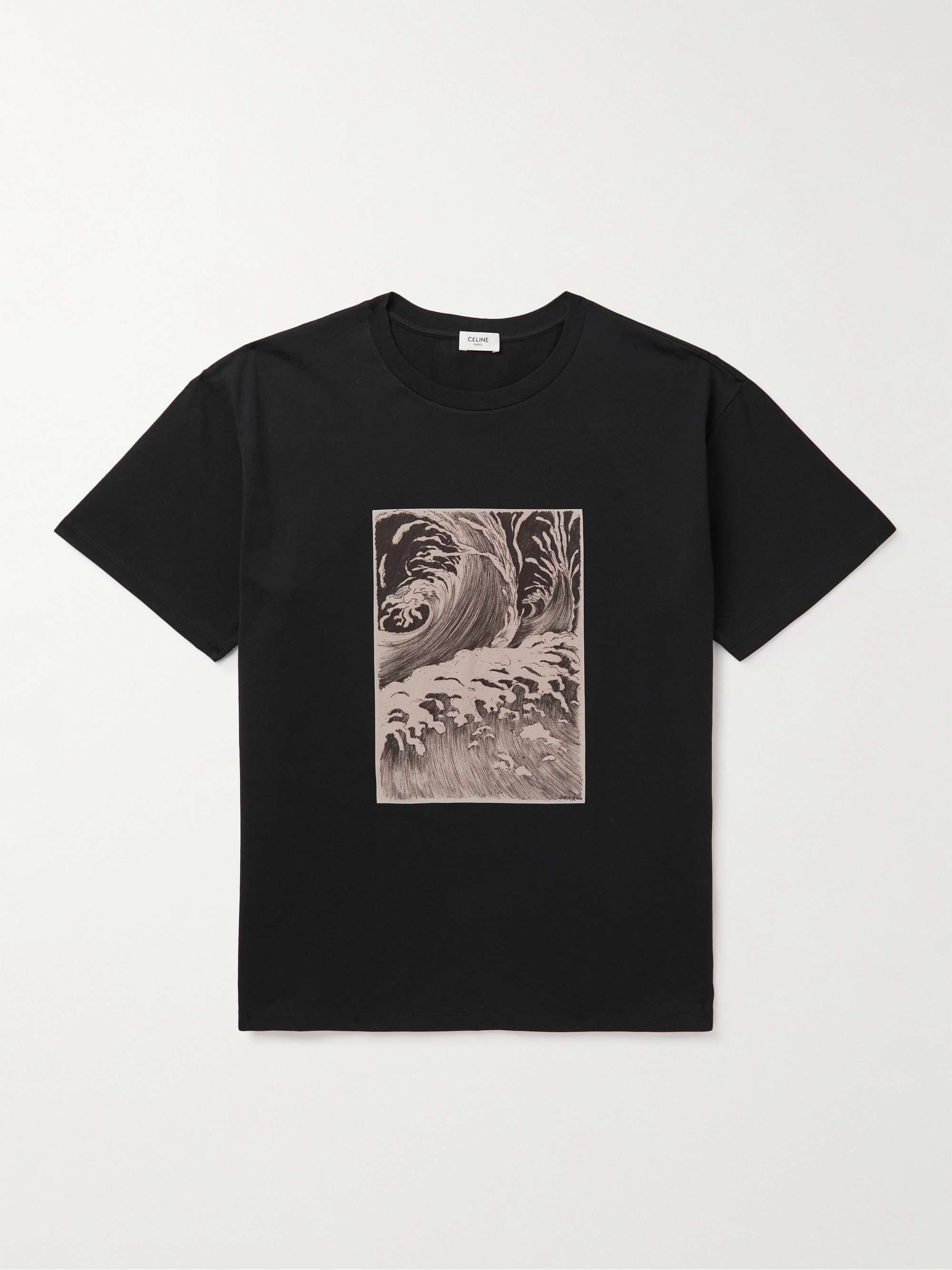 CELINE HOMME + David Weiss Printed Cotton-Jersey T-Shirt for Men