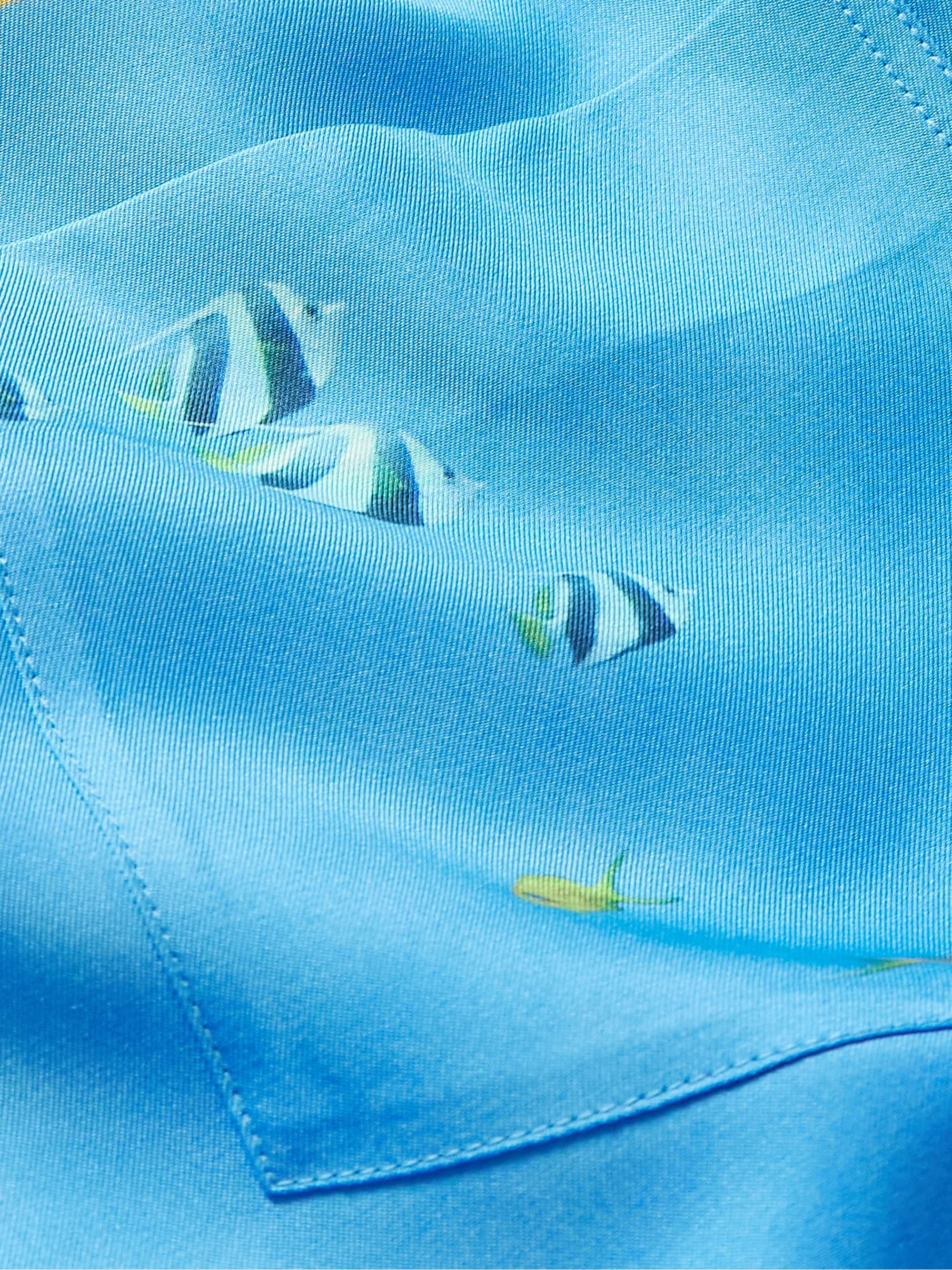 LOEWE Convertible-Collar Printed Silk-Twill Shirt