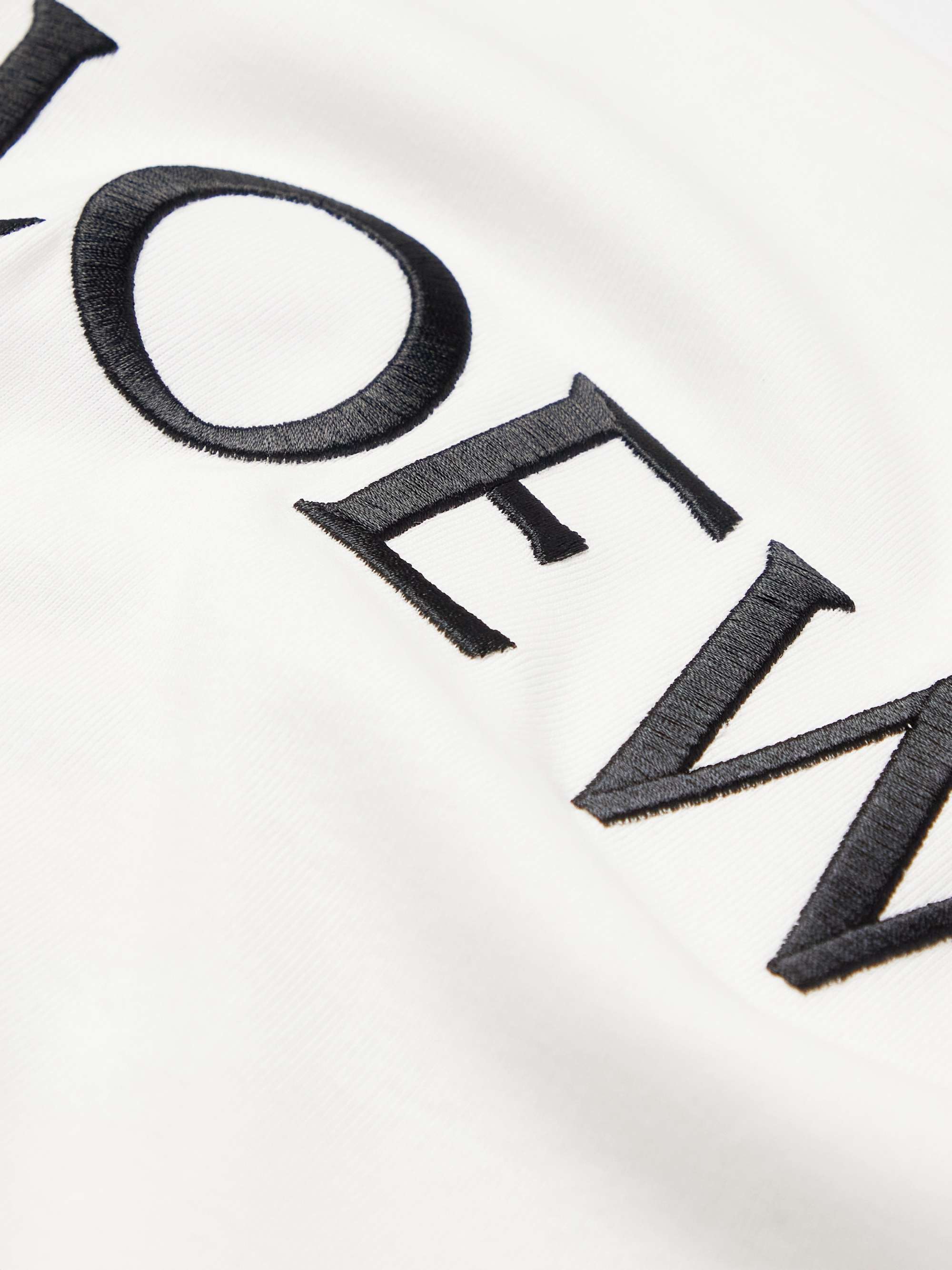 LOEWE Logo-Embroidered Printed Cotton-Jersey T-Shirt