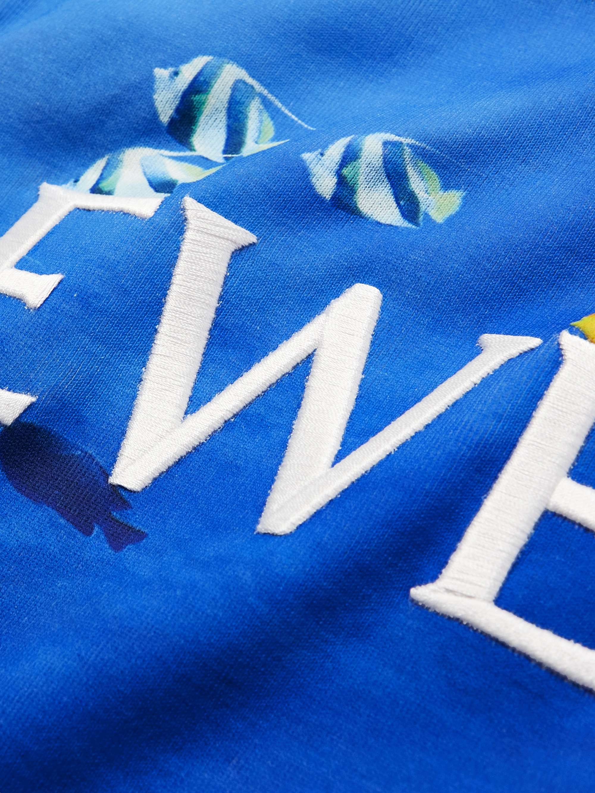 LOEWE Logo-Embroidered Printed Cotton-Jersey T-Shirt