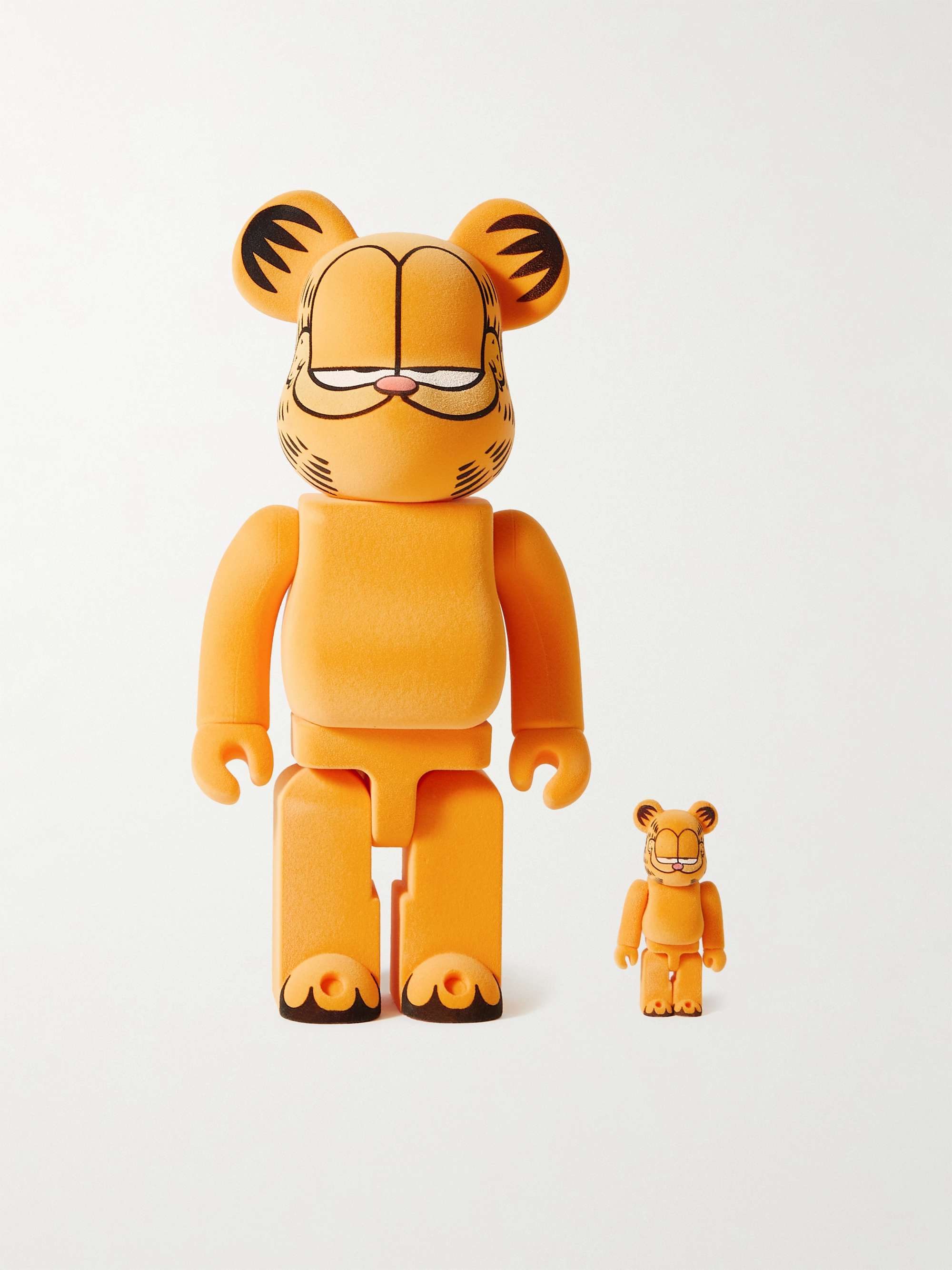 BE@RBRICK + Garfield 100% + 400% Printed PVC Figurine Set for Men