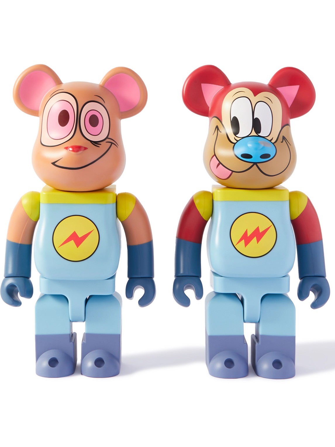 BE@RBRICK – Ren & Stimpy 400% Printed PVC Figurine Set