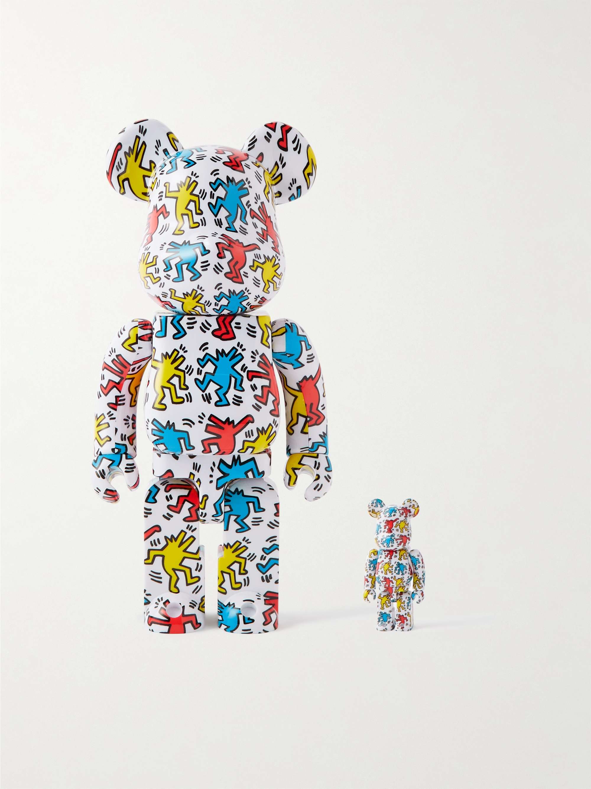 BE@RBRICK + Keith Haring #9 100% + 400% Printed PVC Figurine Set