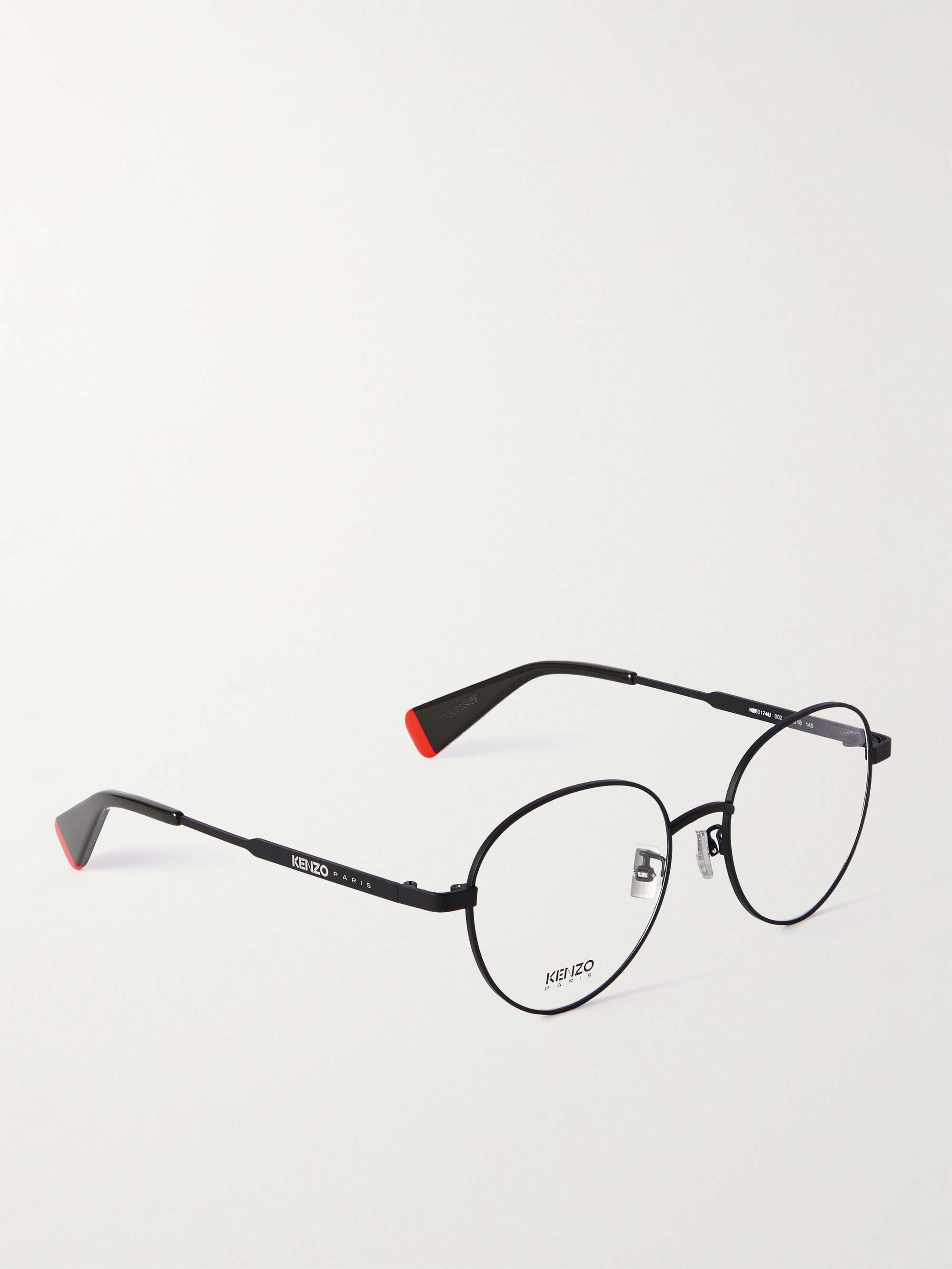 KENZO Round-Frame Metal Optical Glasses