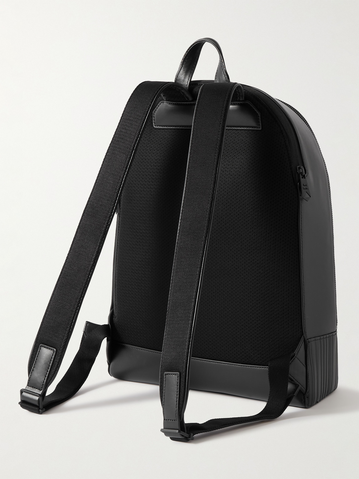Shop Paul Smith Leather Backpack In Black