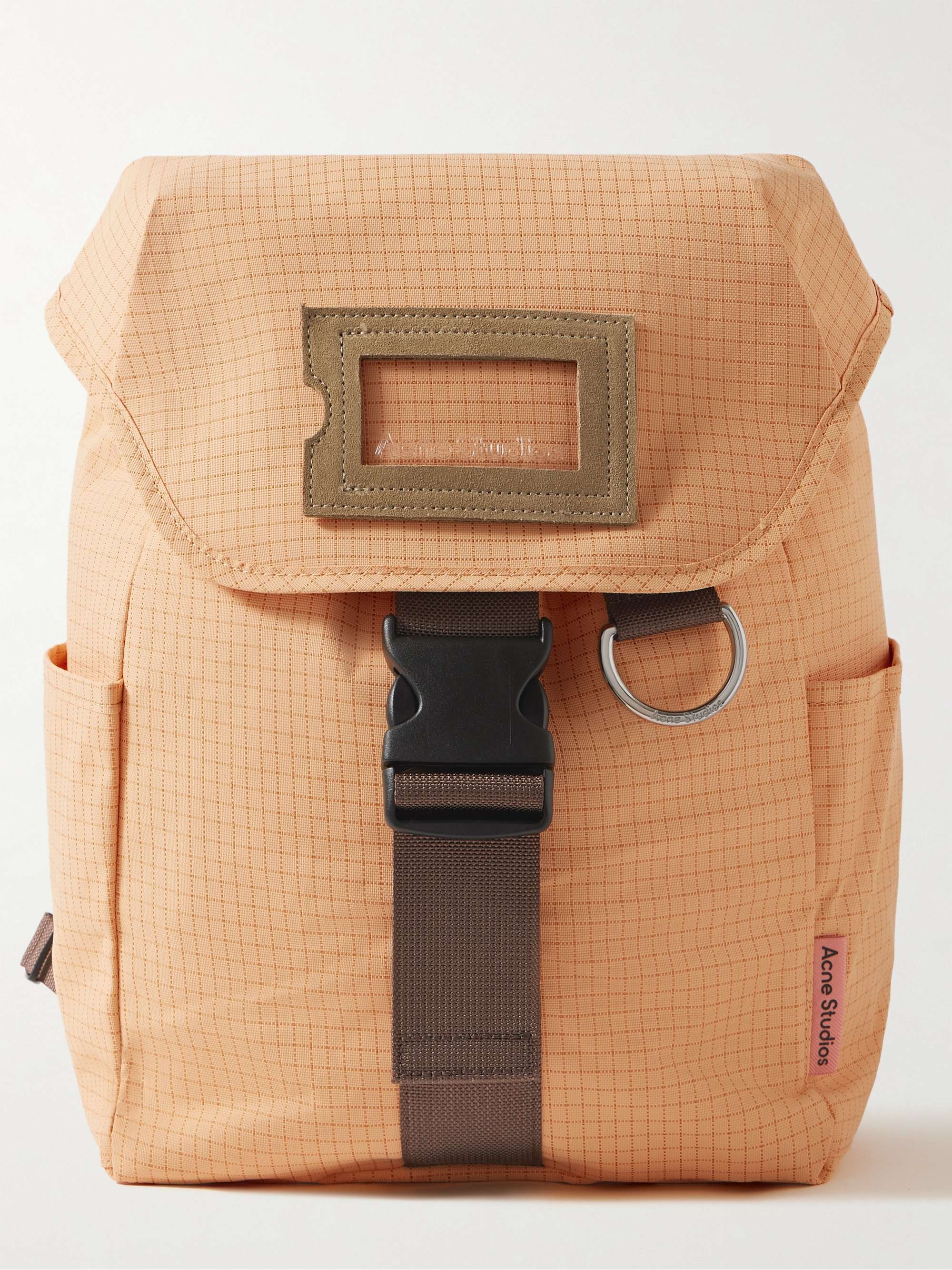 ACNE STUDIOS Suede-Trimmed Ripstop Backpack for Men