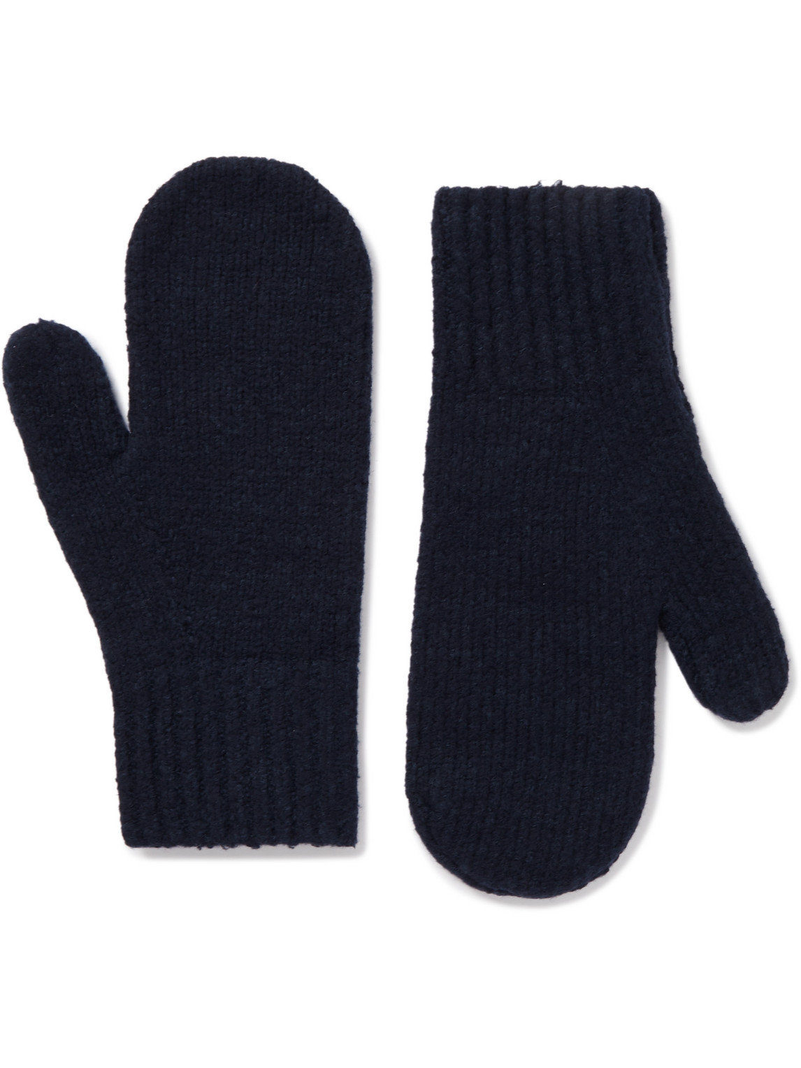 Acne Studios Kivona Knitted Gloves In Blue
