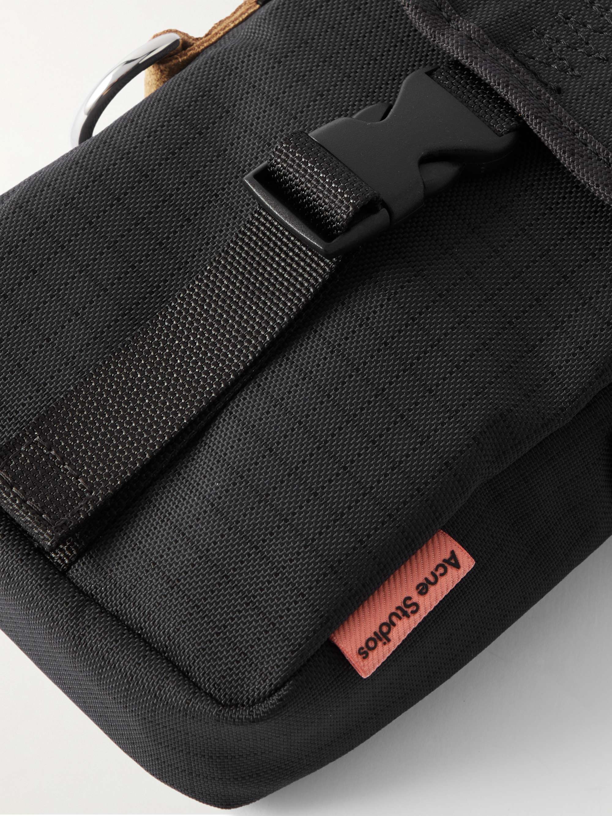 Acne Studios Nylon Messenger Bag Black