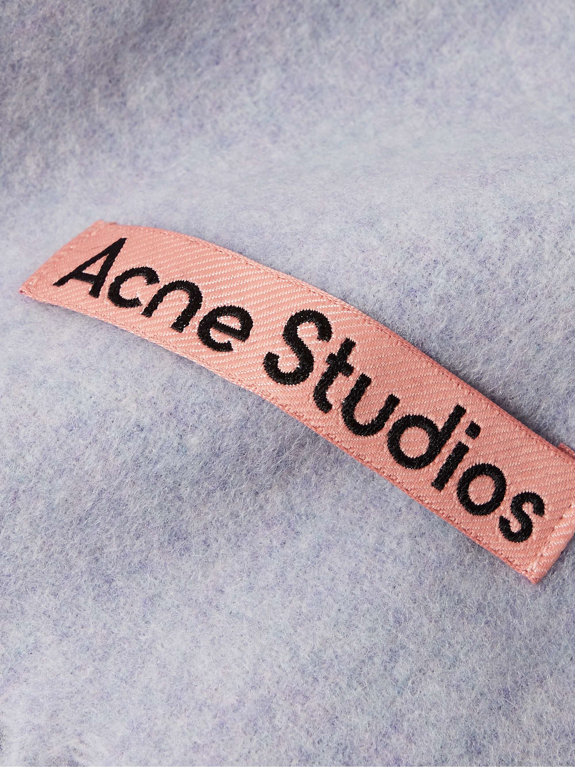 ACNE STUDIOS Canada Narrow Fringed Wool Scarf