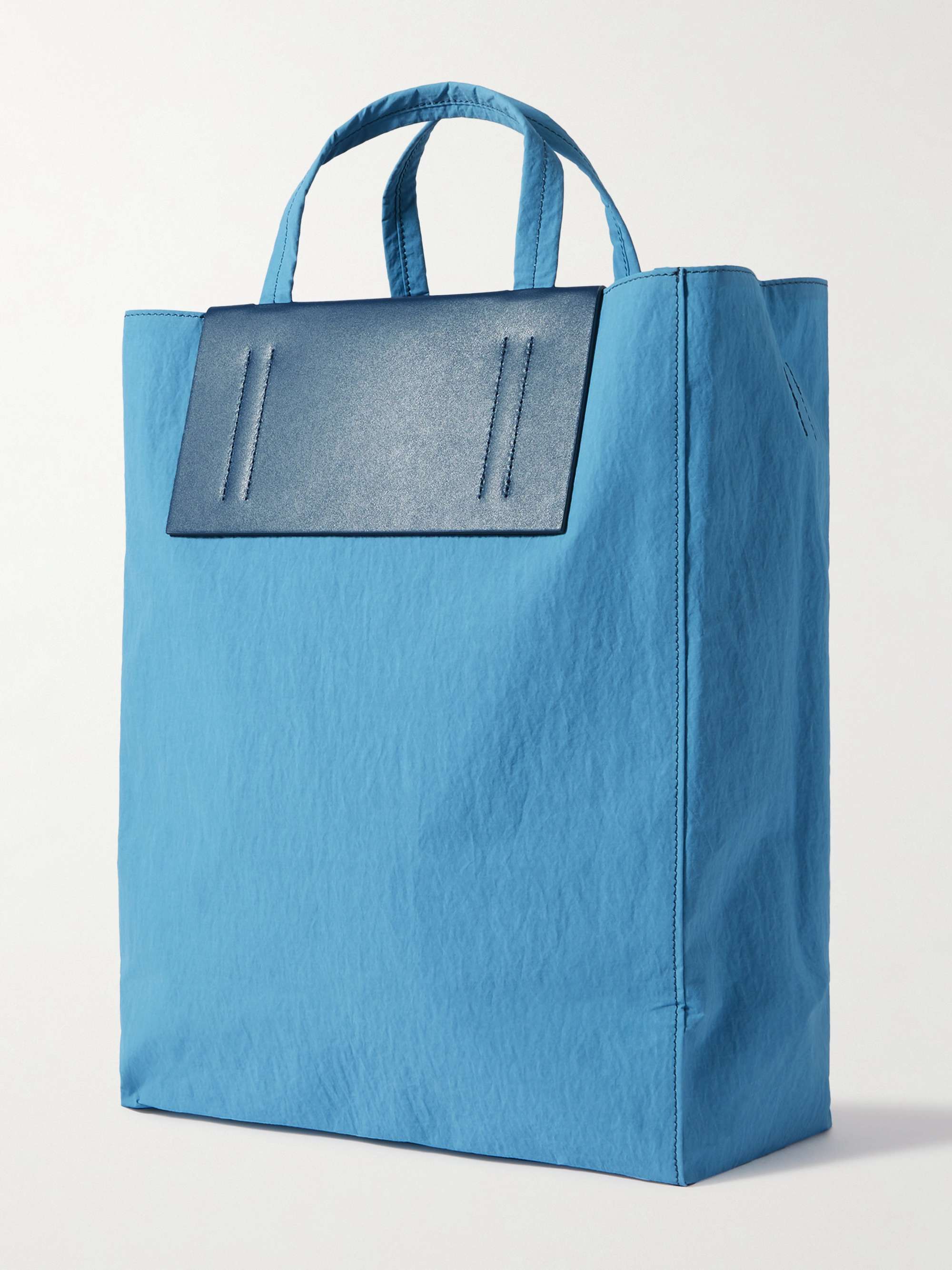 ACNE STUDIOS Shell and Printed Leather Tote Bag