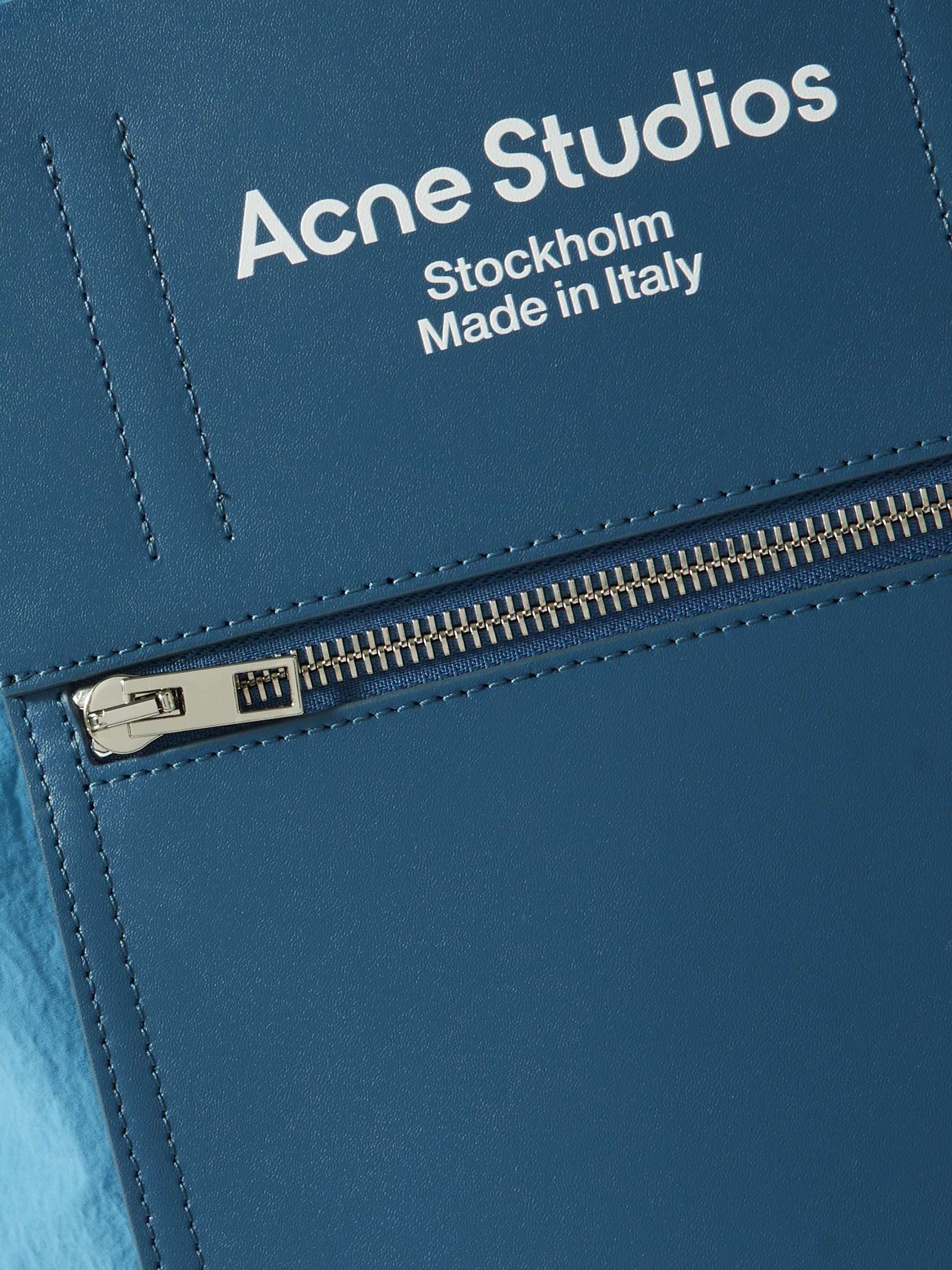ACNE STUDIOS Shell and Printed Leather Tote Bag