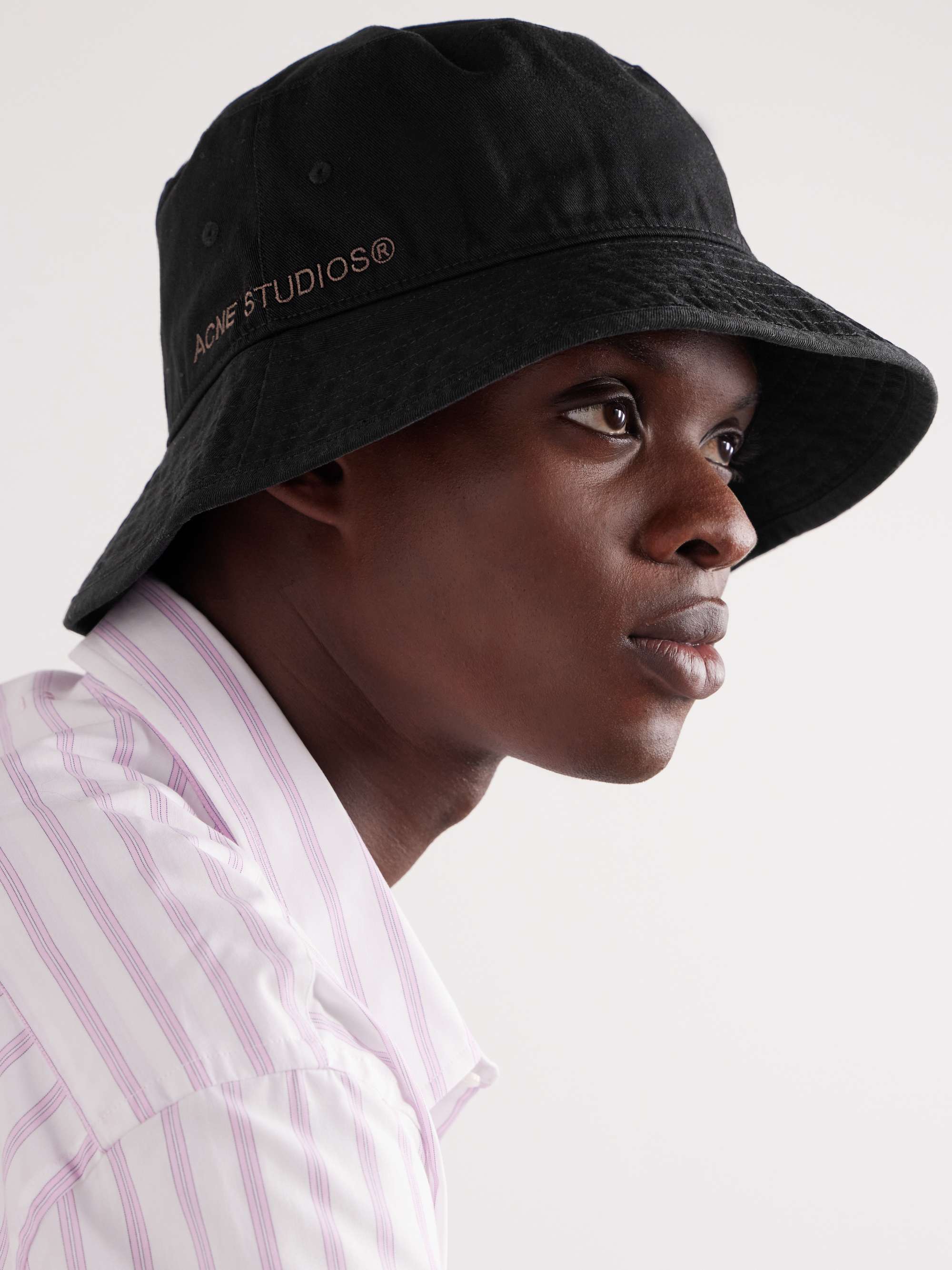 Brimmo Logo-Embroidered Cotton-Twill Bucket Hat