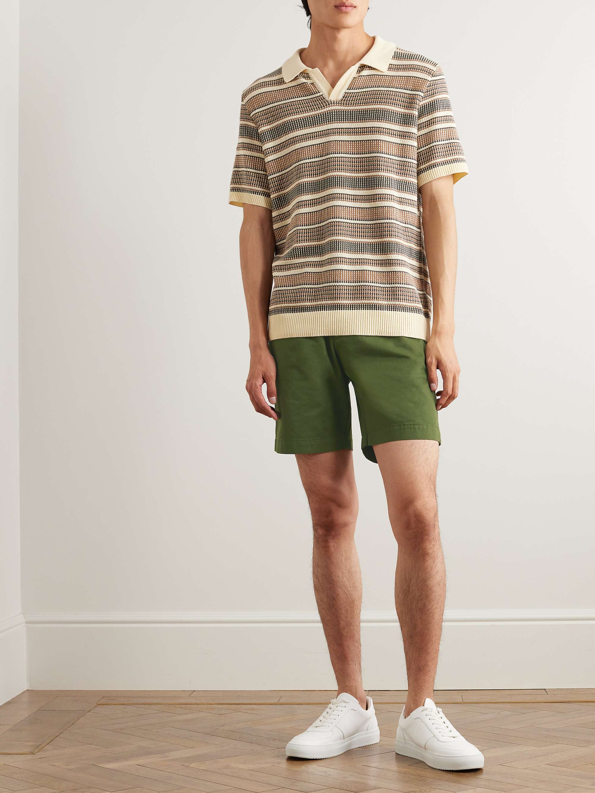 MR P. Straight-Leg Cotton-Twill Shorts for Men | MR PORTER