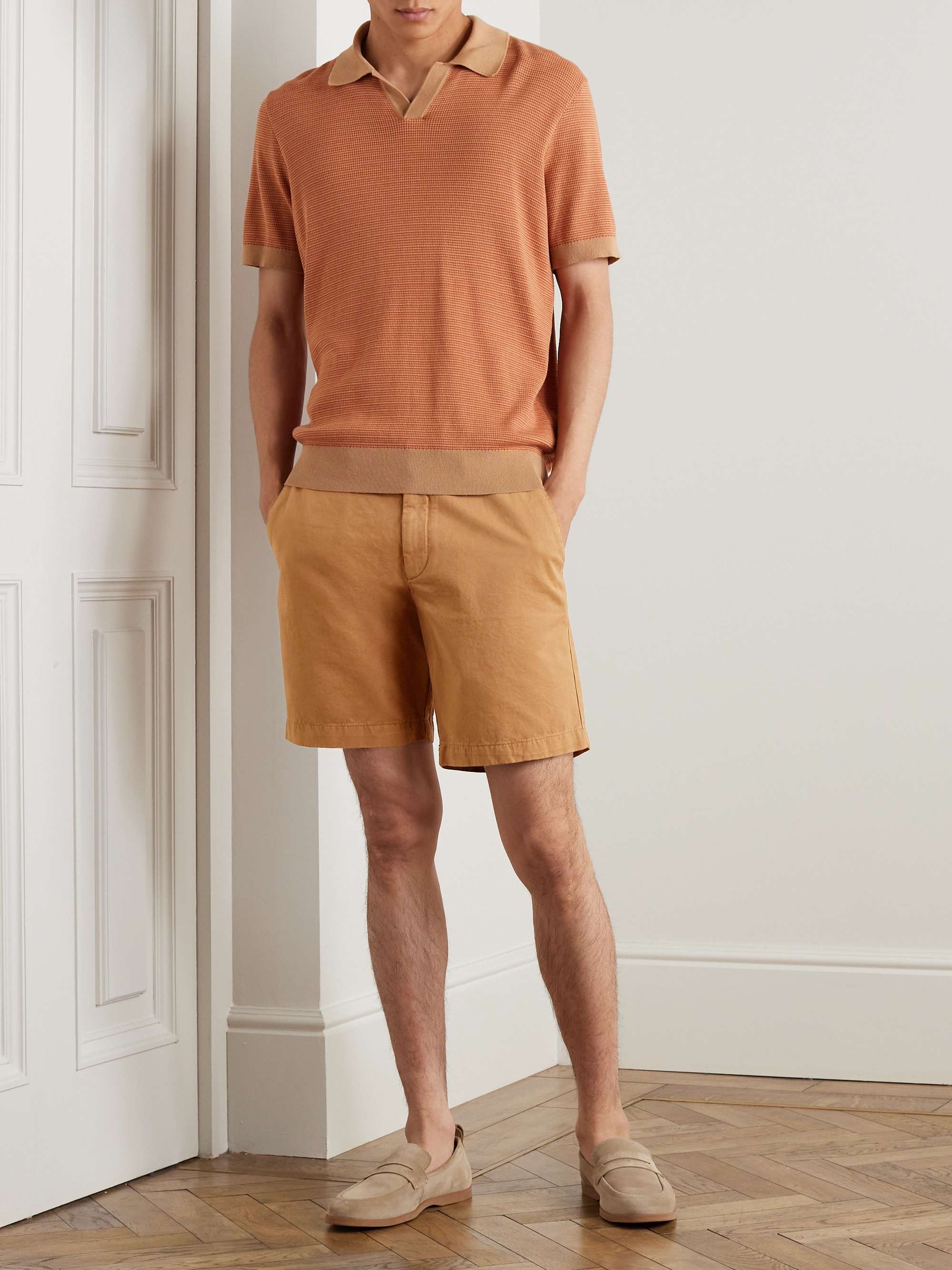 Straight-Leg Cotton-Twill Shorts